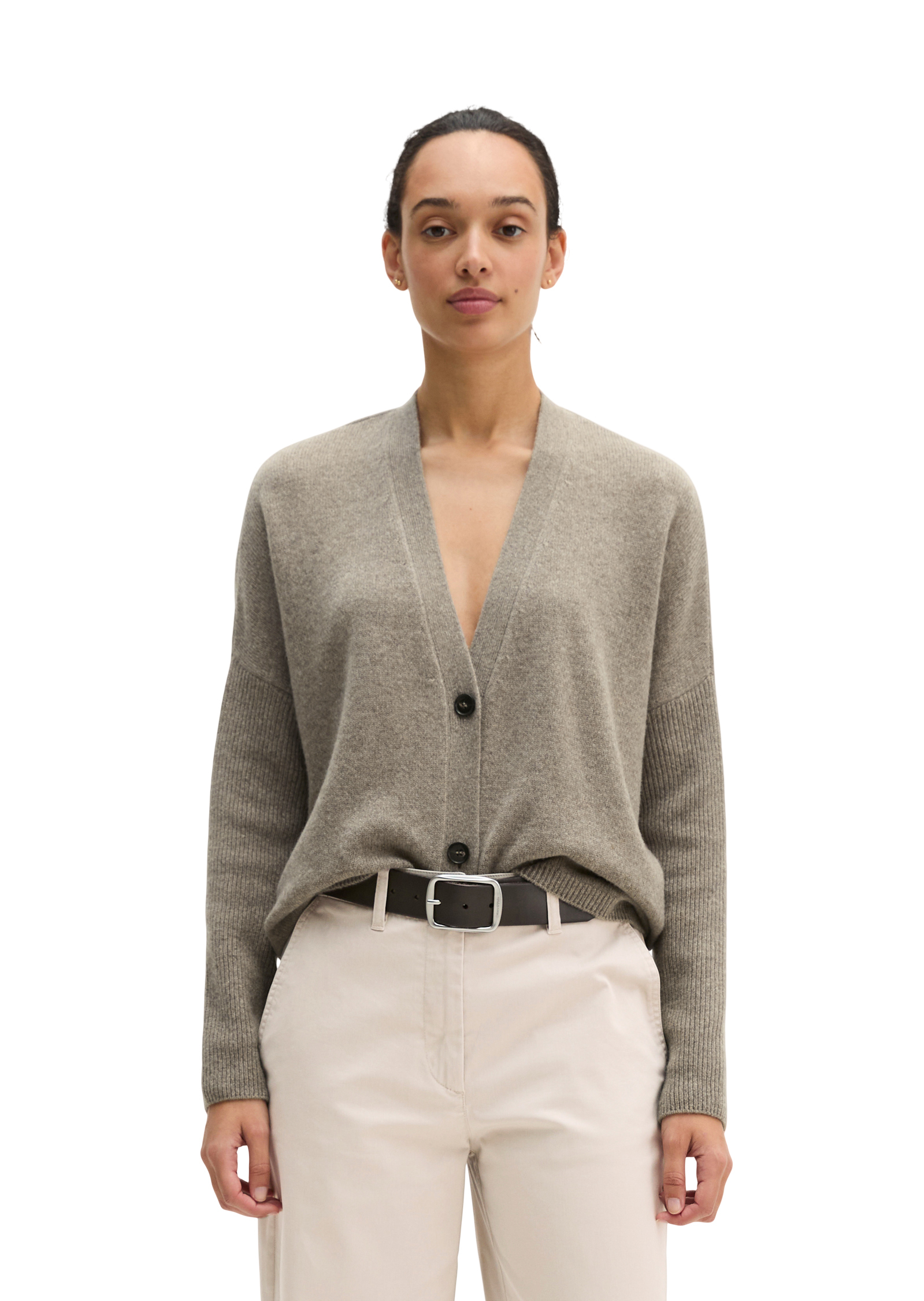 Cardigan oversize en laine d'agneau moelleuse, MARC O'POLO