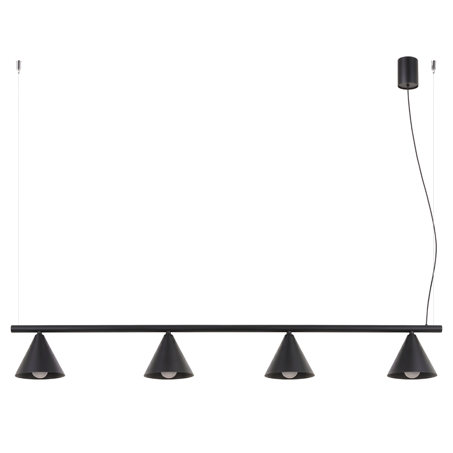 Lustre Acier Noir E14 4 NOX, EDEN
