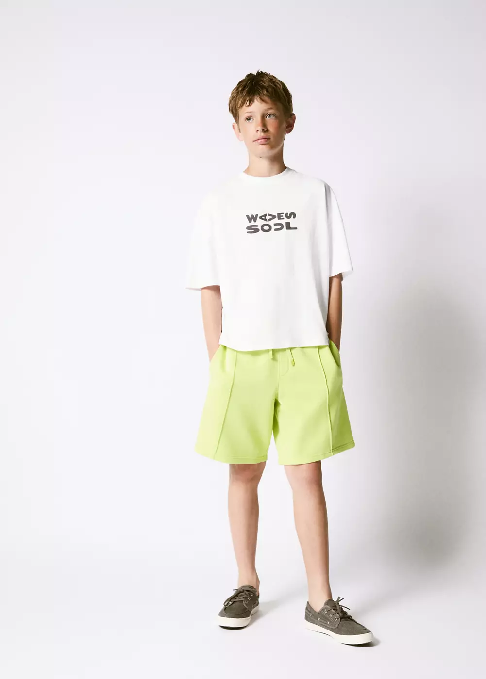Bermuda en coton relaxed-fit, MANGO KIDS