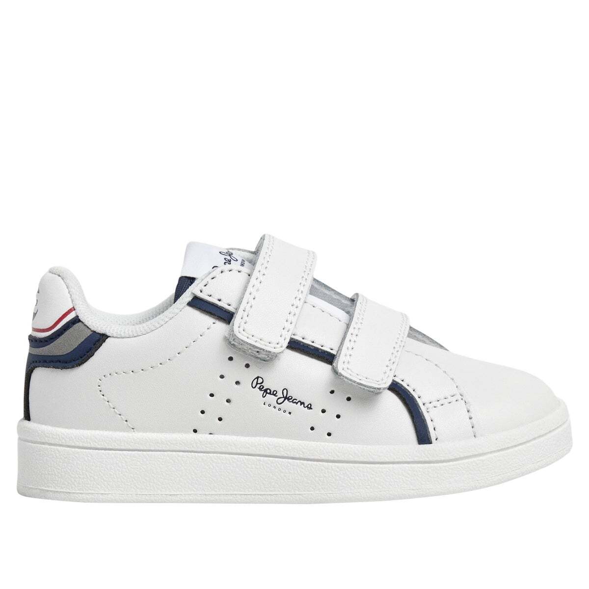 Baskets En Cuir Avec Fermeture Velcro, PEPE JEANS