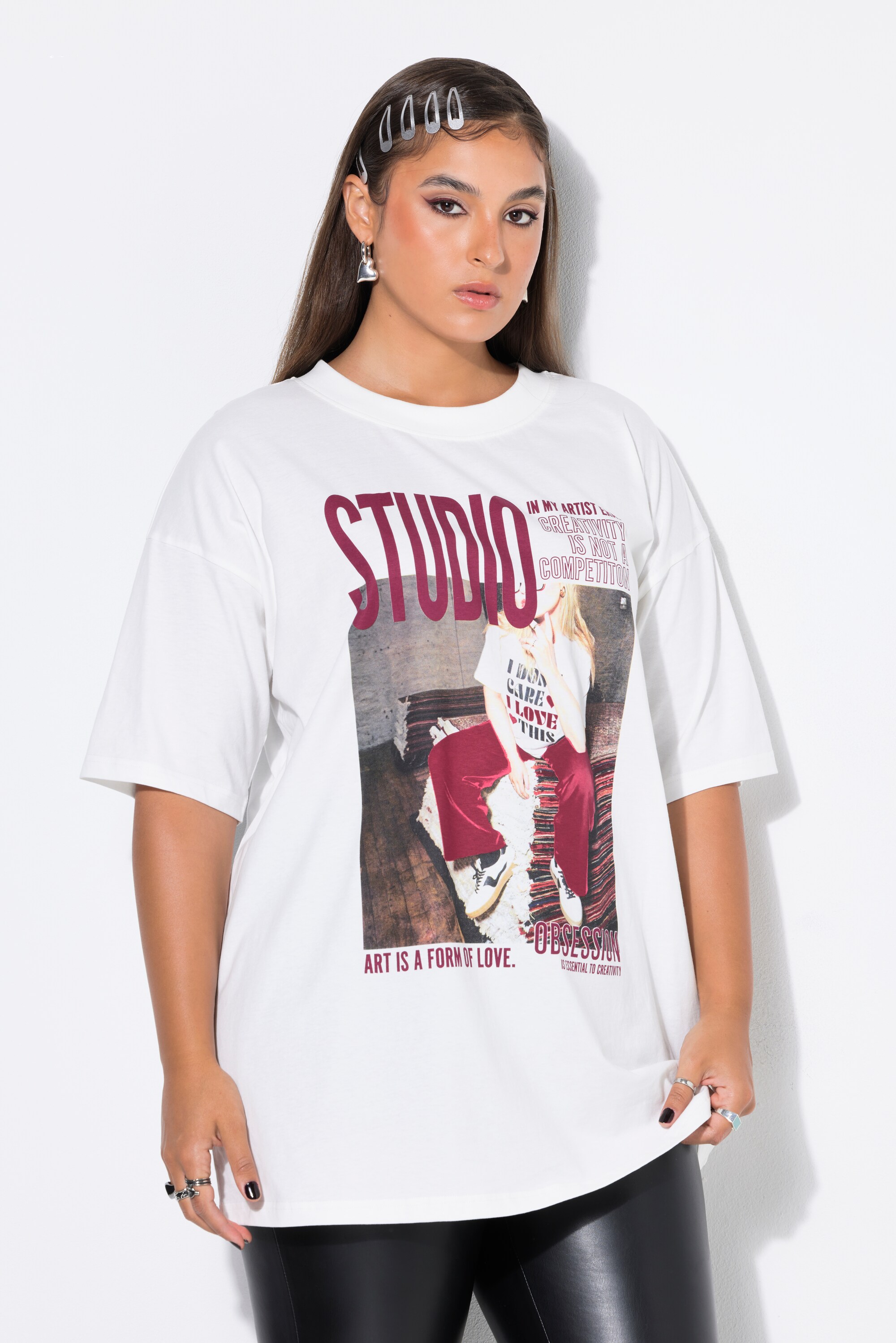 T-shirt oversize, imprimé devant et derrière, STUDIO UNTOLD