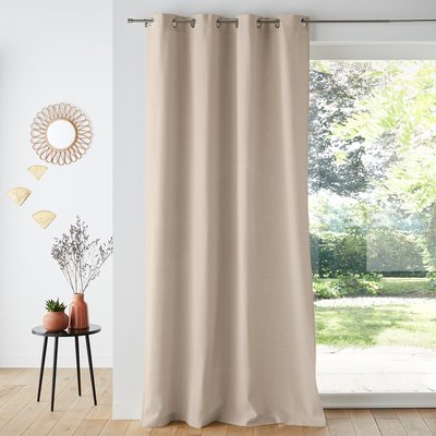 Taïma Linen/Cotton Single Curtain with Eyelets LA REDOUTE INTERIEURS