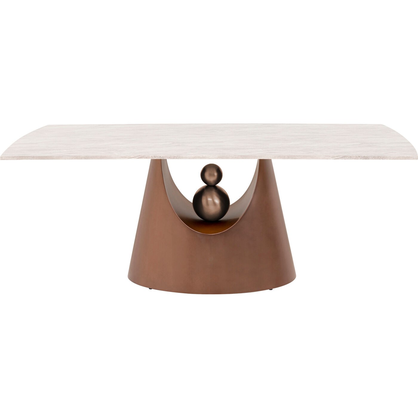 Table en marbre et acier, GERALDO, KARE DESIGN