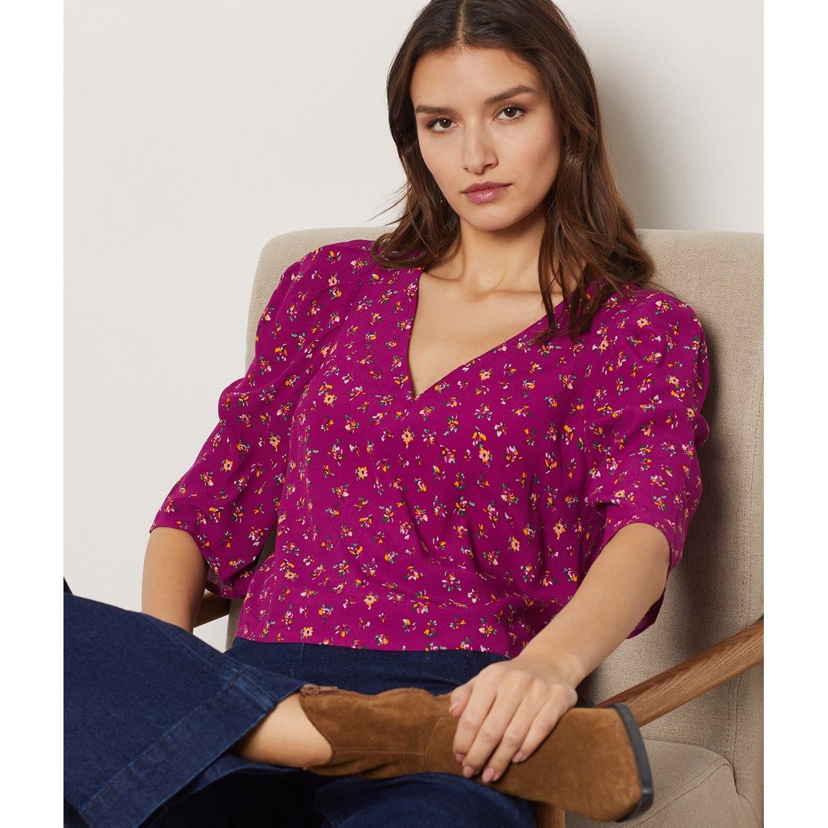 Blouse boutonnée dos femme store