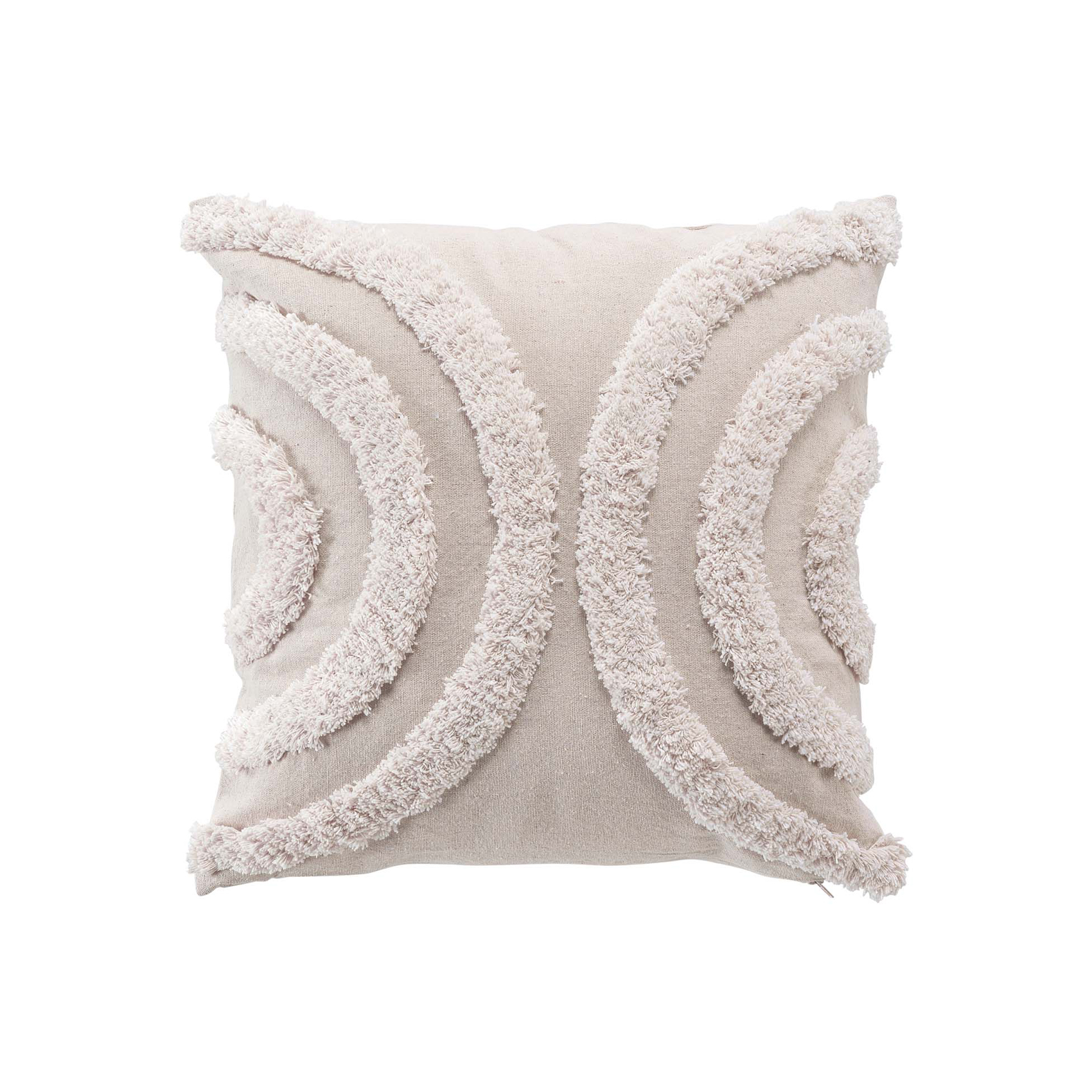 Coussin déhoussable aux motifs tuftés, DOUCEUR D'INTÉRIEUR