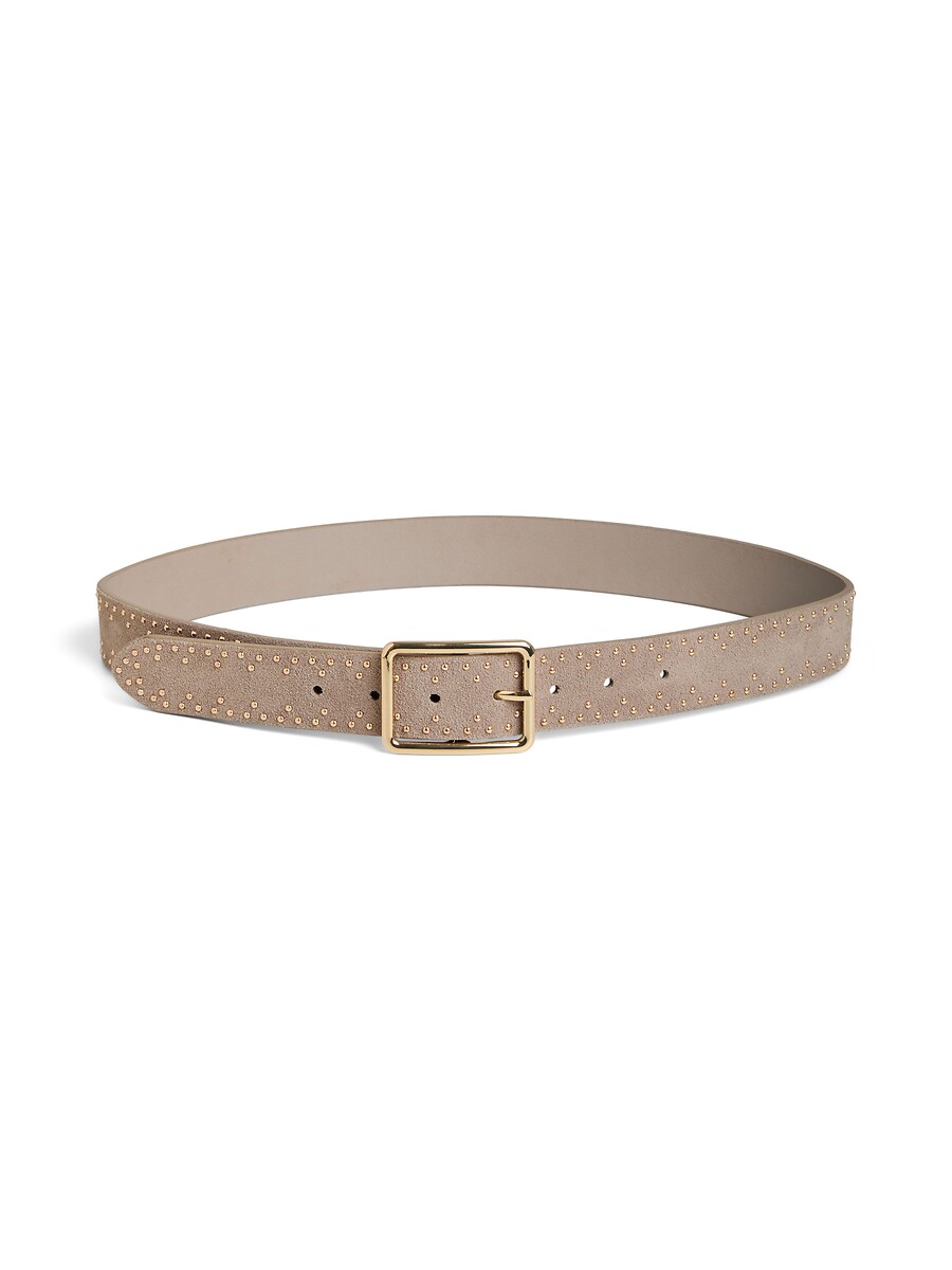 Riem van suèdeleer met studs, Ada, PIECES