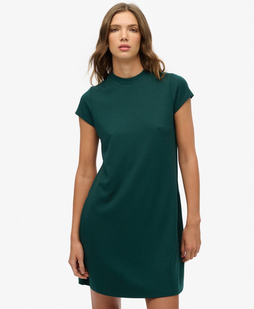 Robe trapèze courte à manches courtes, SUPERDRY