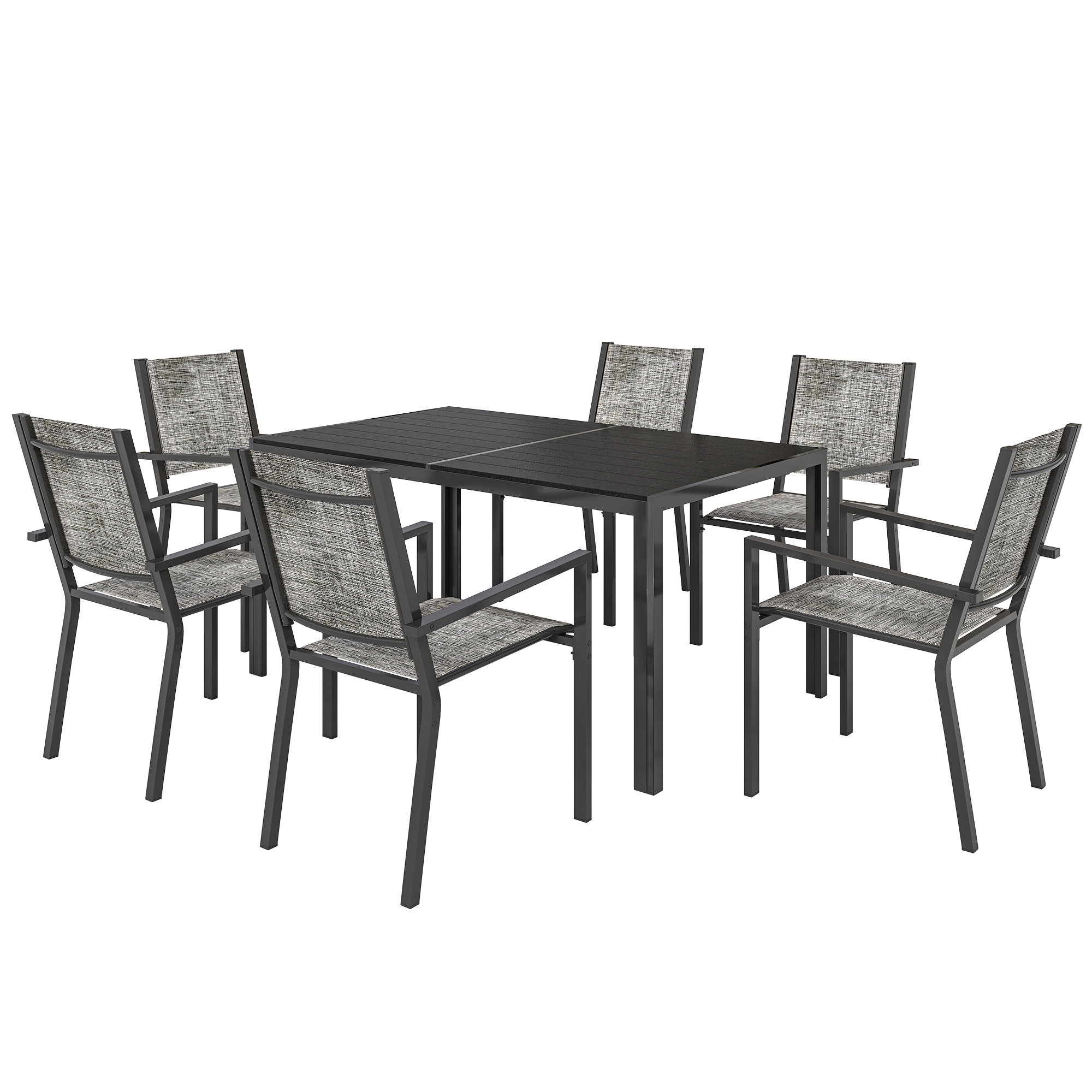 Ensemble de salon de jardin Acier, OUTSUNNY