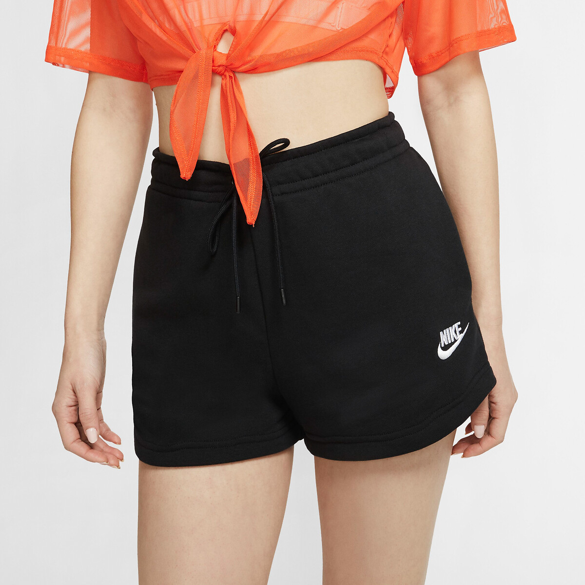 Black cotton sales nike shorts