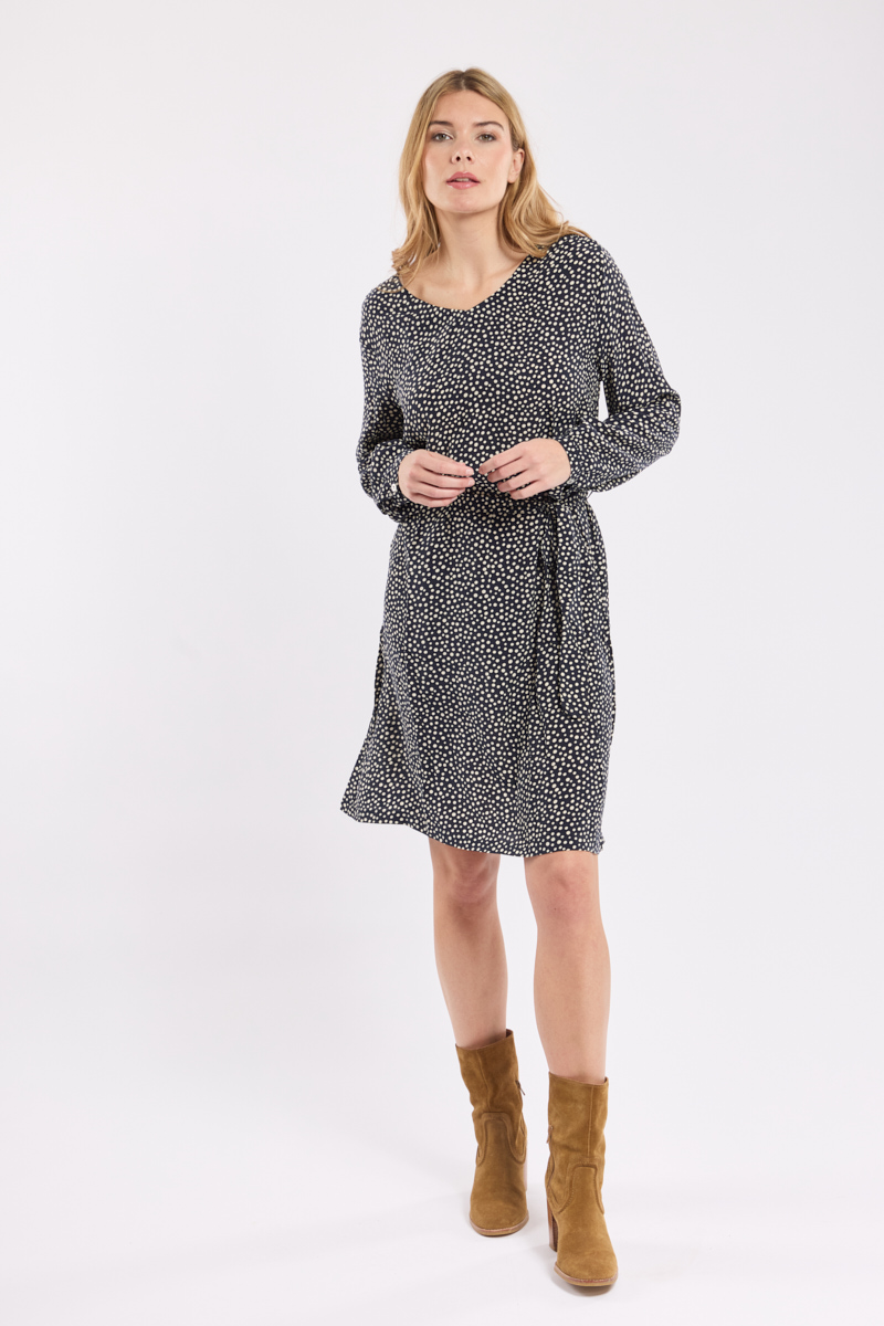 Robe imprimée champêtre en cupro, ARMOR-LUX