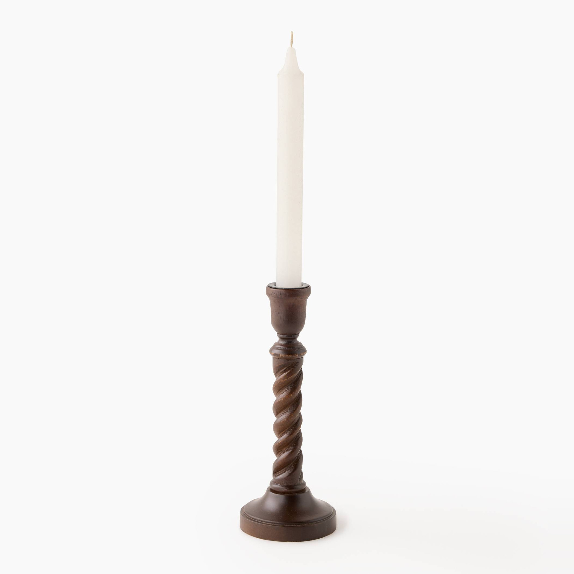 Bougeoir twisté, 7.5xH17, MONOPRIX