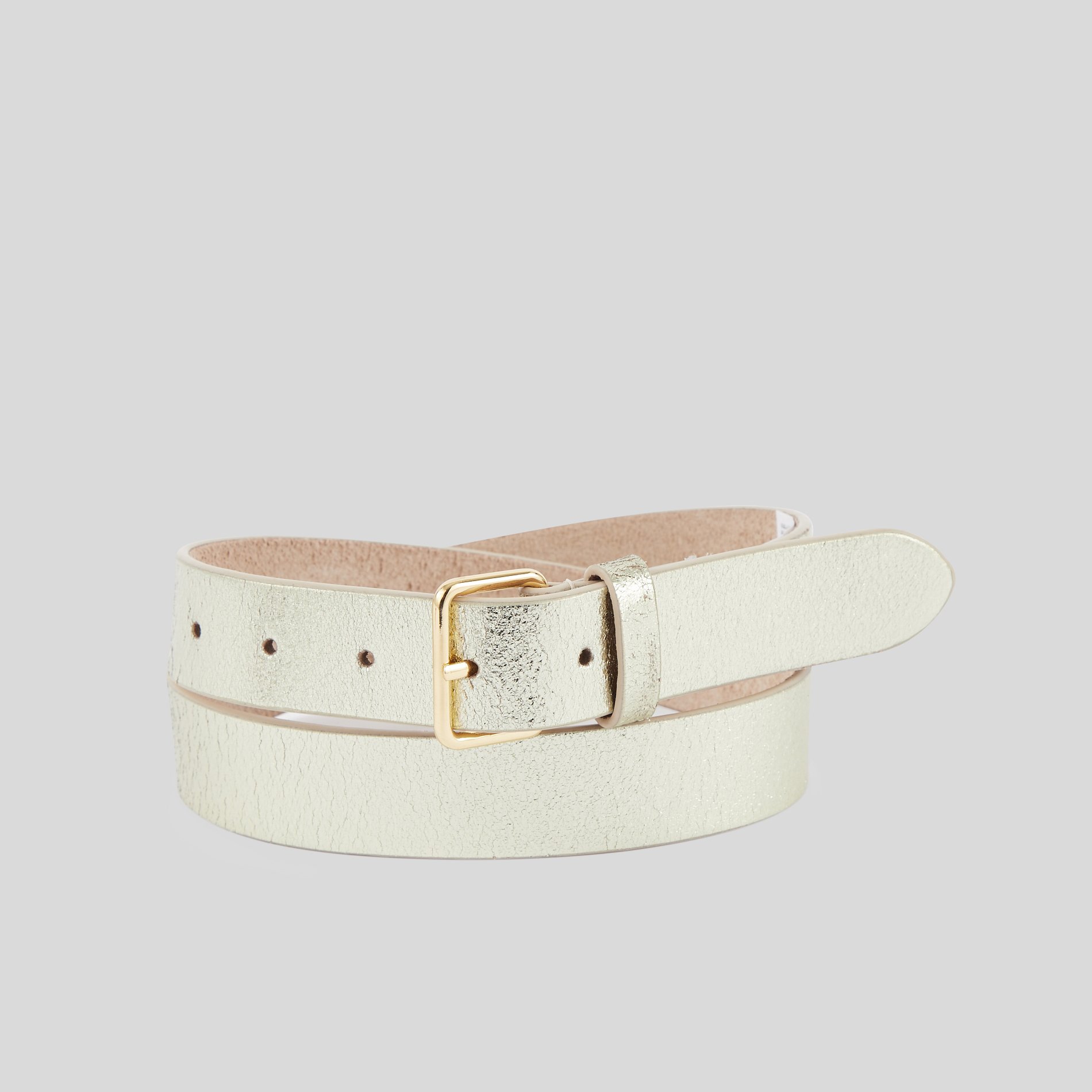 Ceinture 3cm, cuir responsable, MONOPRIX