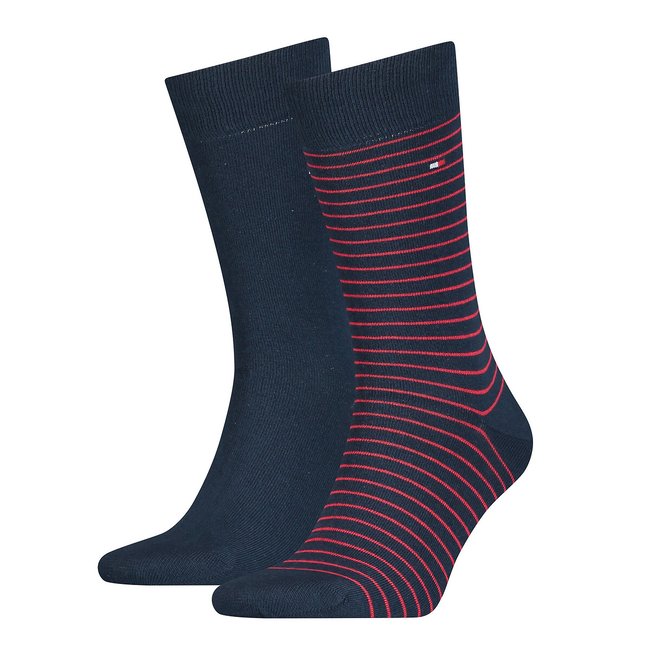 Pack of 2 Pairs of Crew Socks in Cotton Mix - TOMMY HILFIGER