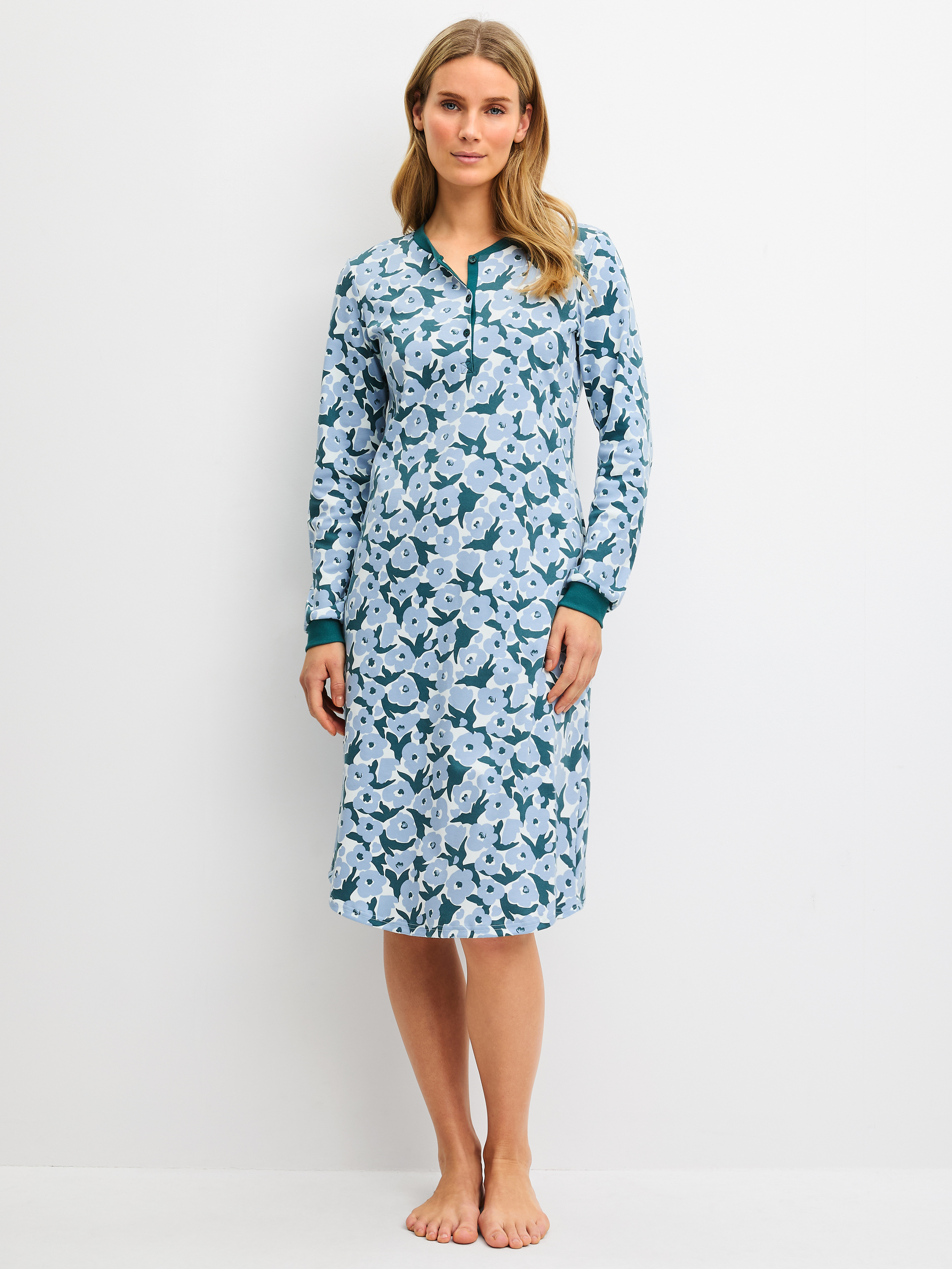 manches longues Coton MIDNIGHT FLOWERS, CALIDA