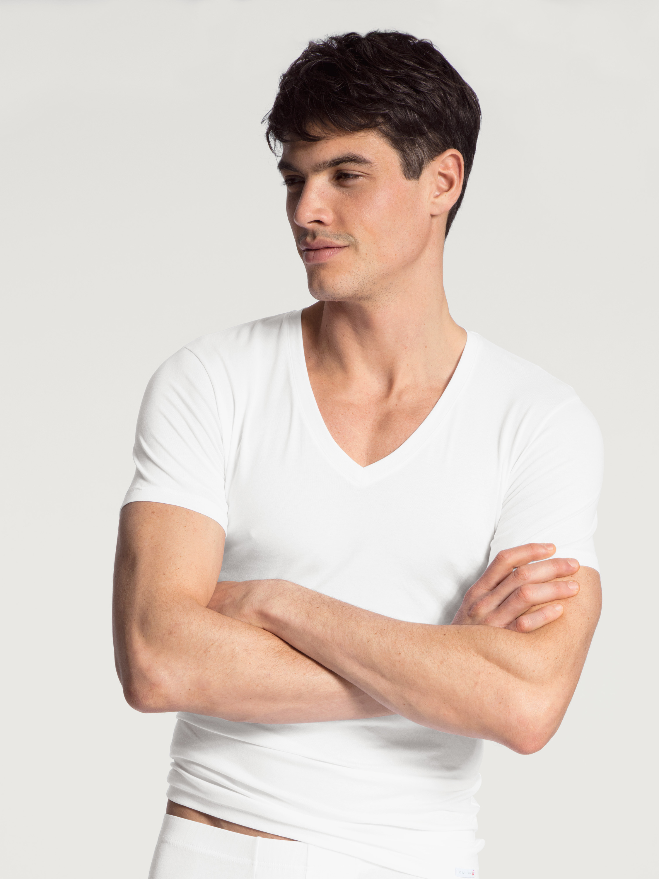 V-shirt manches courtes Coton EVOLUTION, CALIDA