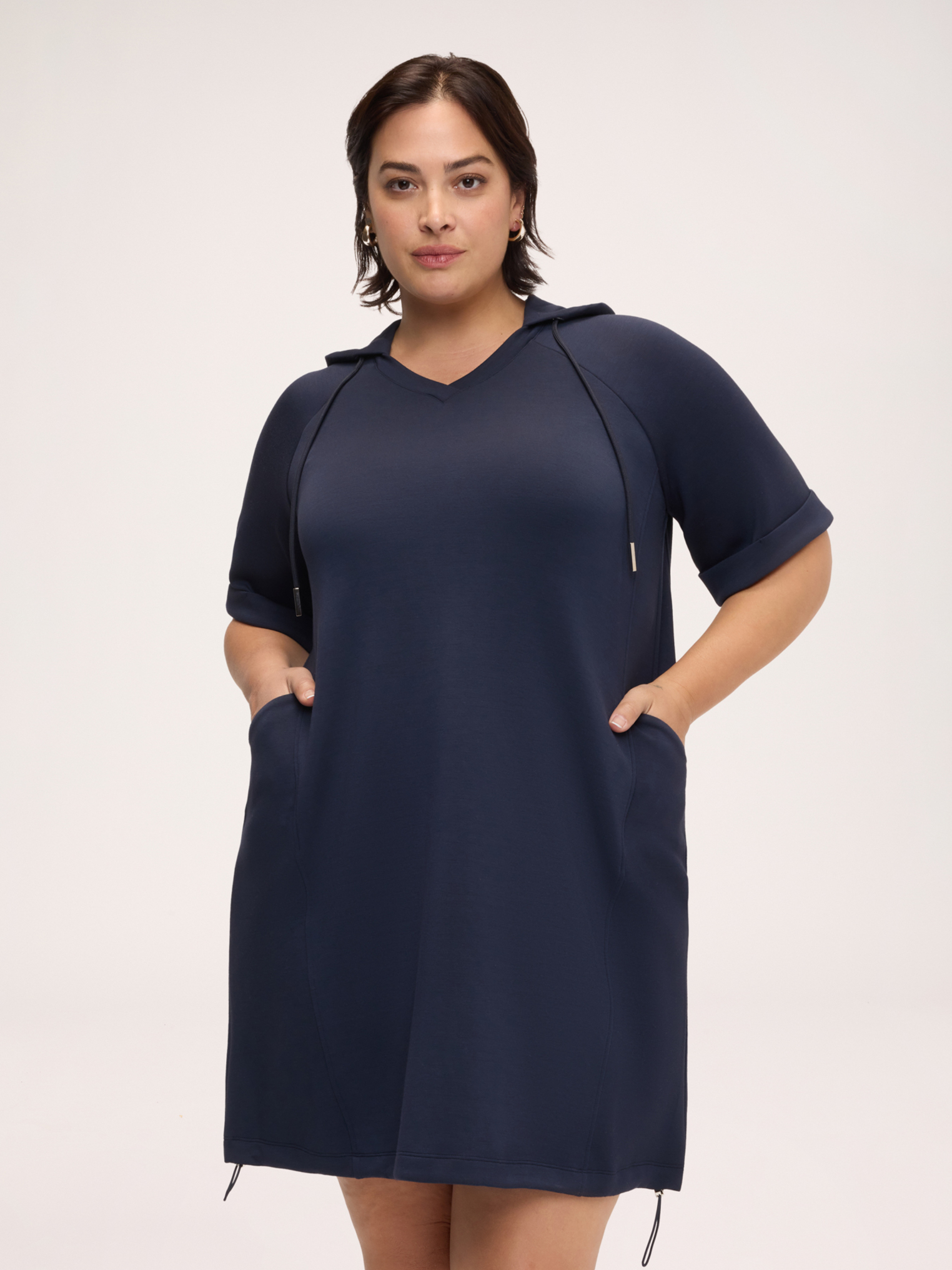 Robe courte à capuche, FIORELLA RUBINO