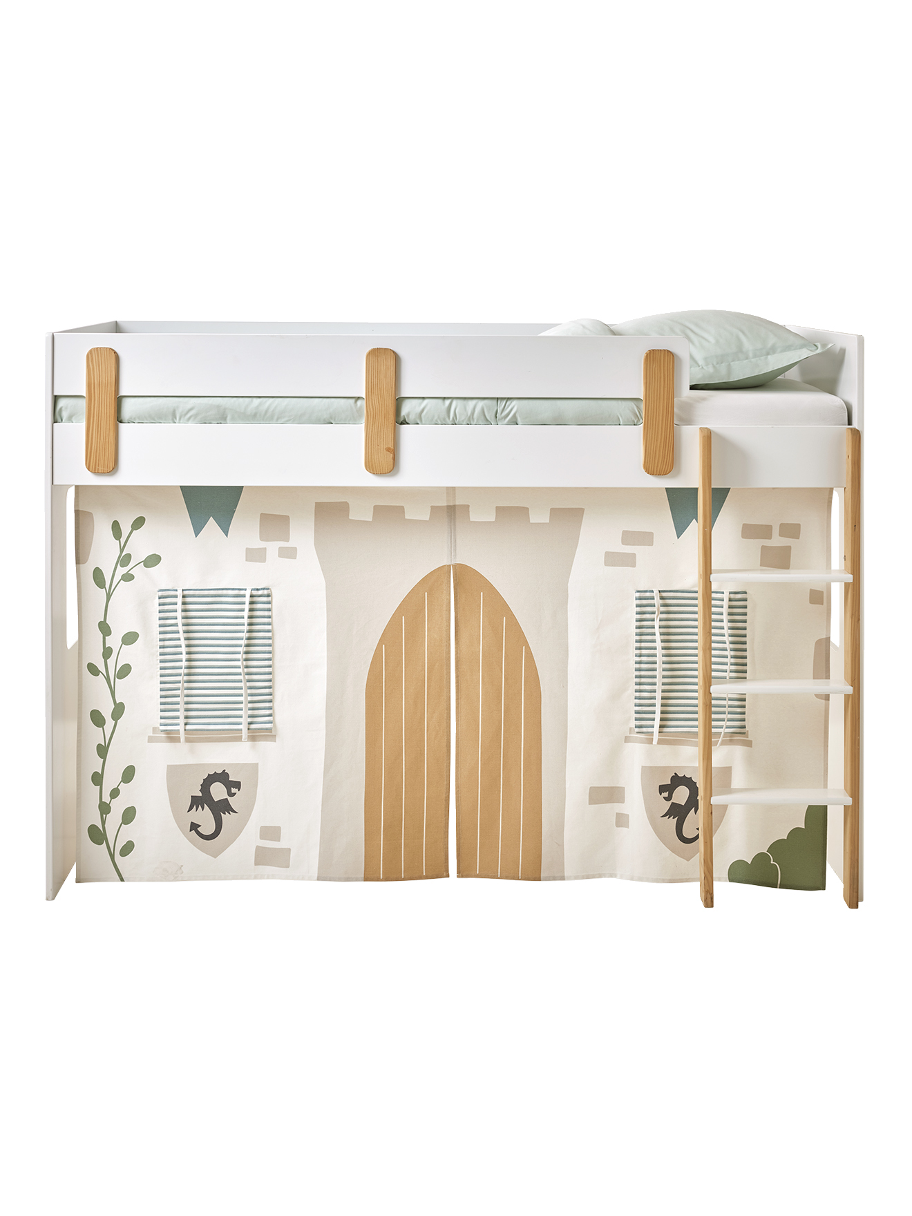 Tente de lit Chevalier pour lit mezzanine mi hauteur ligne Everest, VERTBAUDET