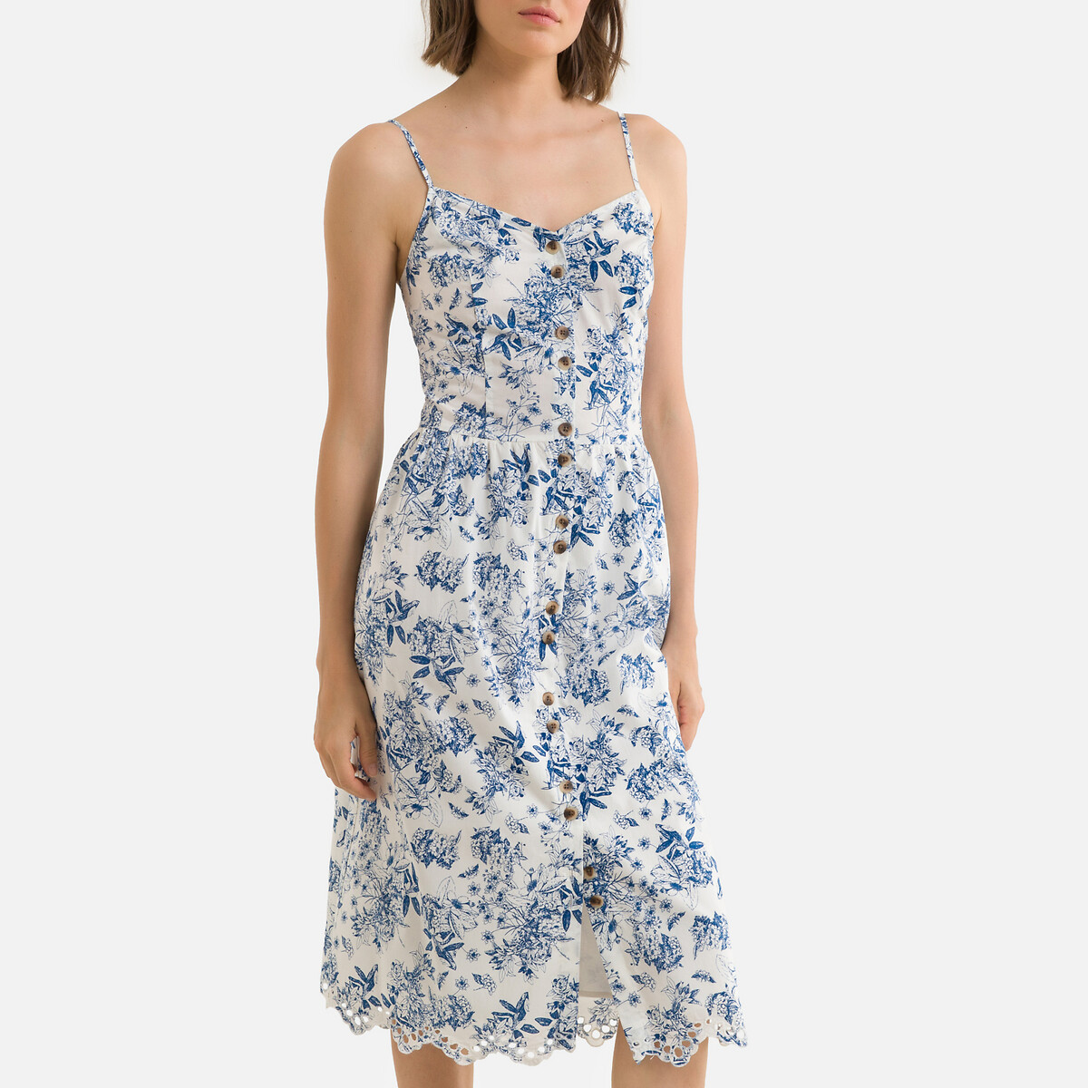 white cotton cami dress