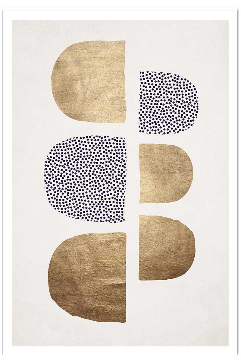 Affiche dessin ""Bauhaus Glitter"", HEXOA