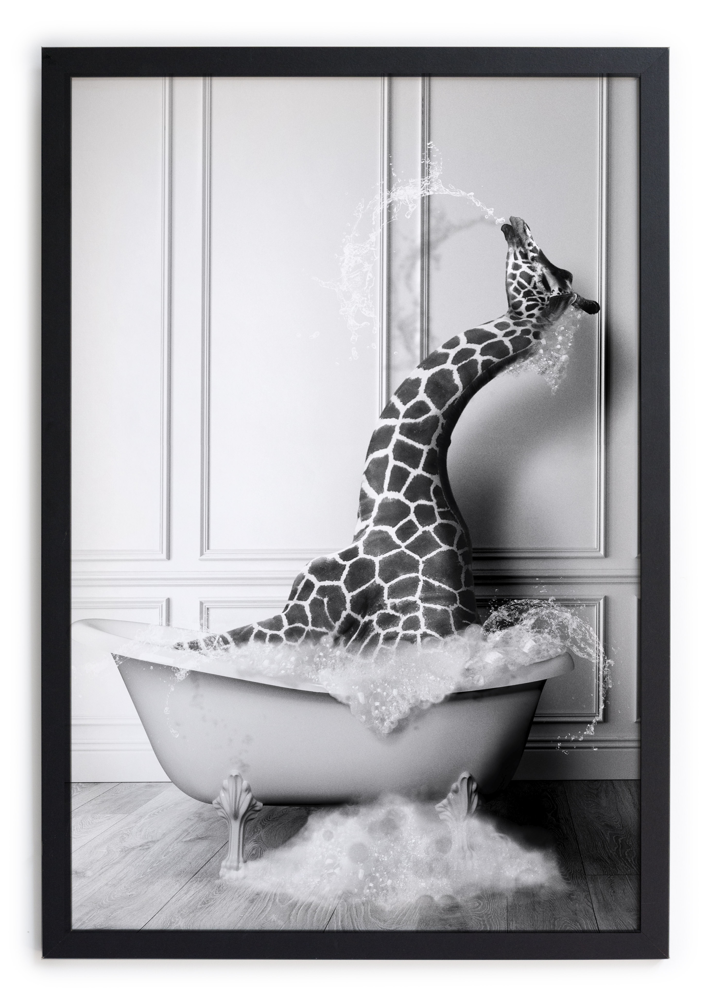 Tableau avec cadre Girafe BAIN, REALLY NICE THINGS