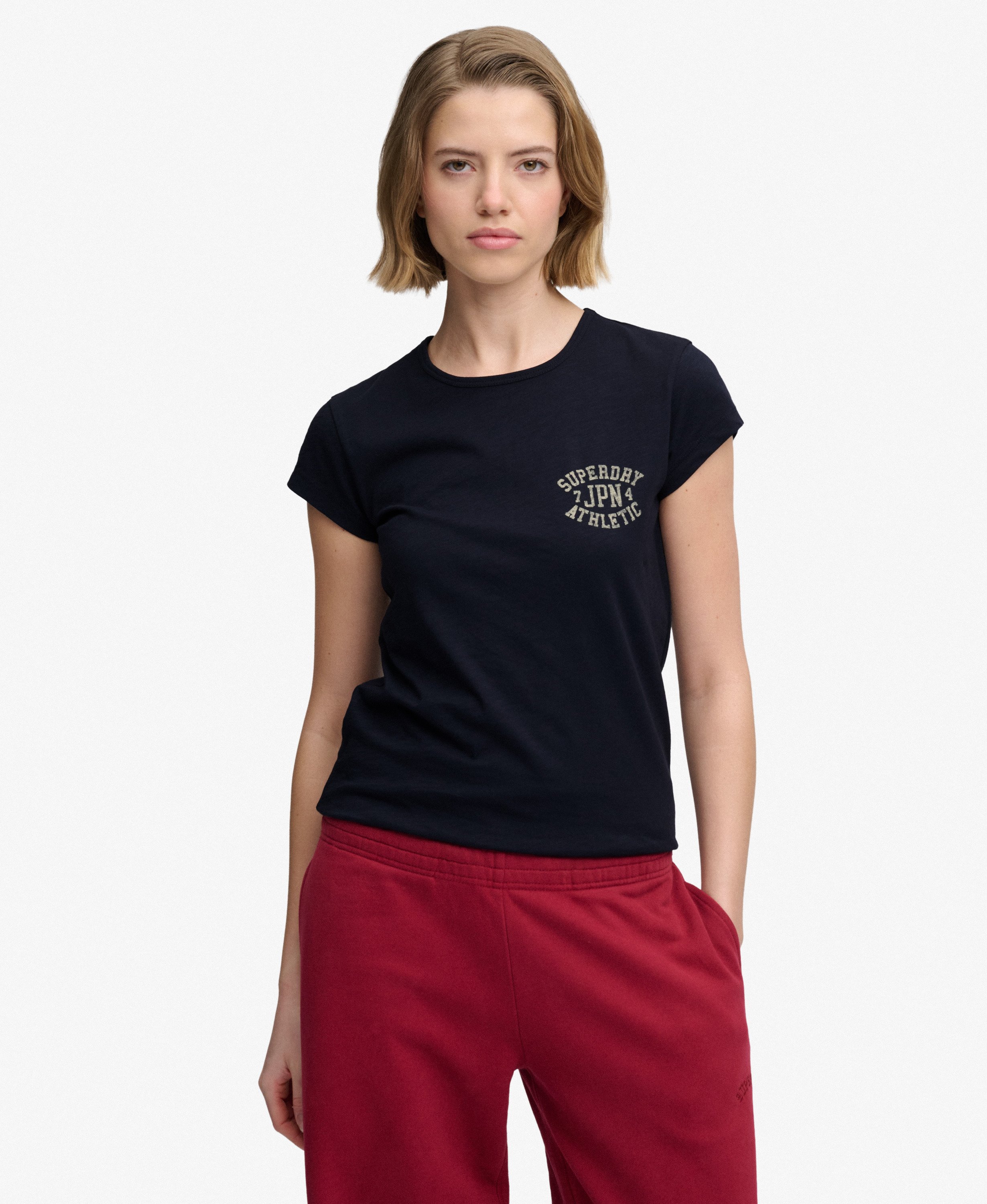 T-shirt Athletic Essential Slub, SUPERDRY