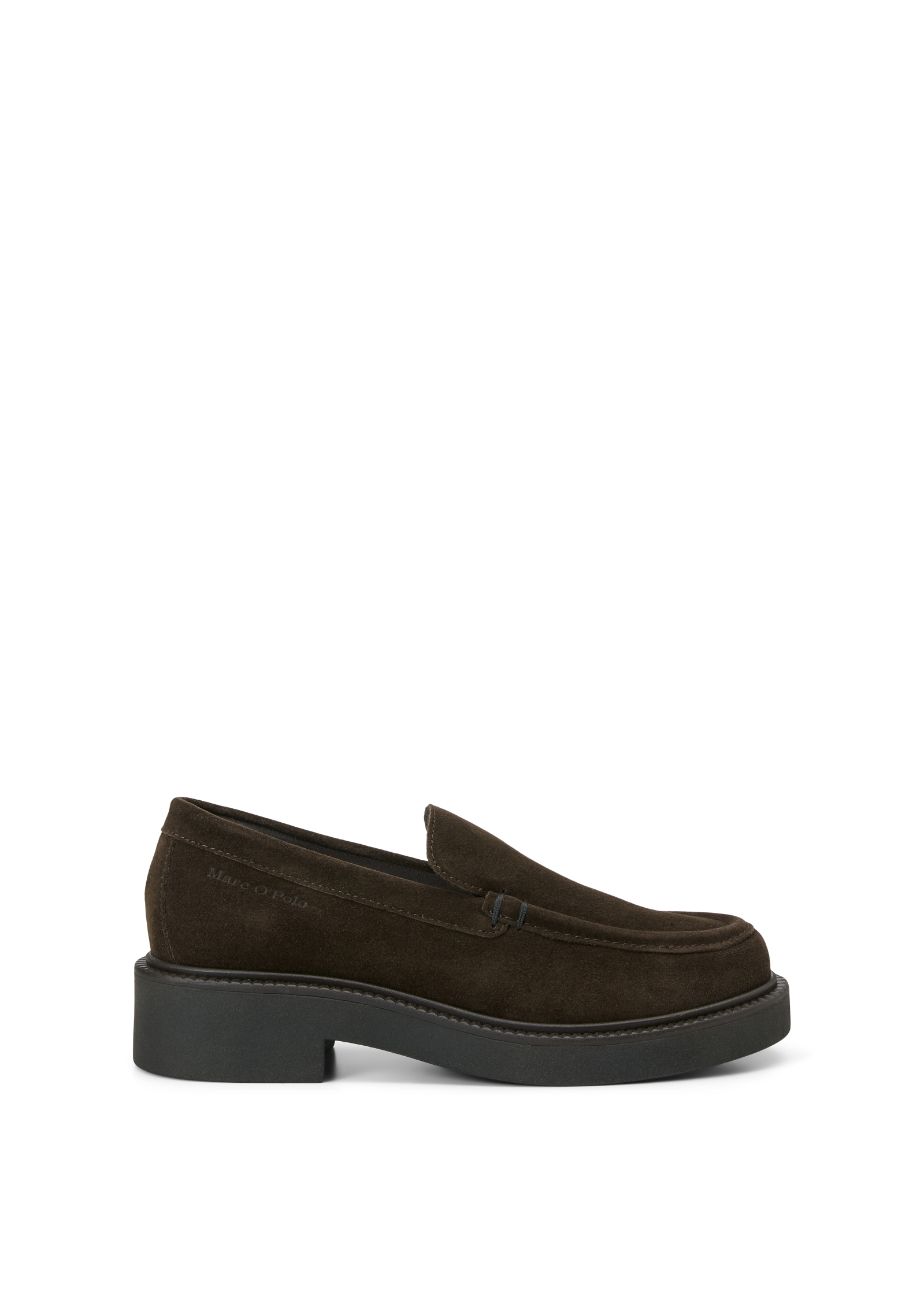 Mocassins modèle Perla en cuir velours souple, MARC O'POLO