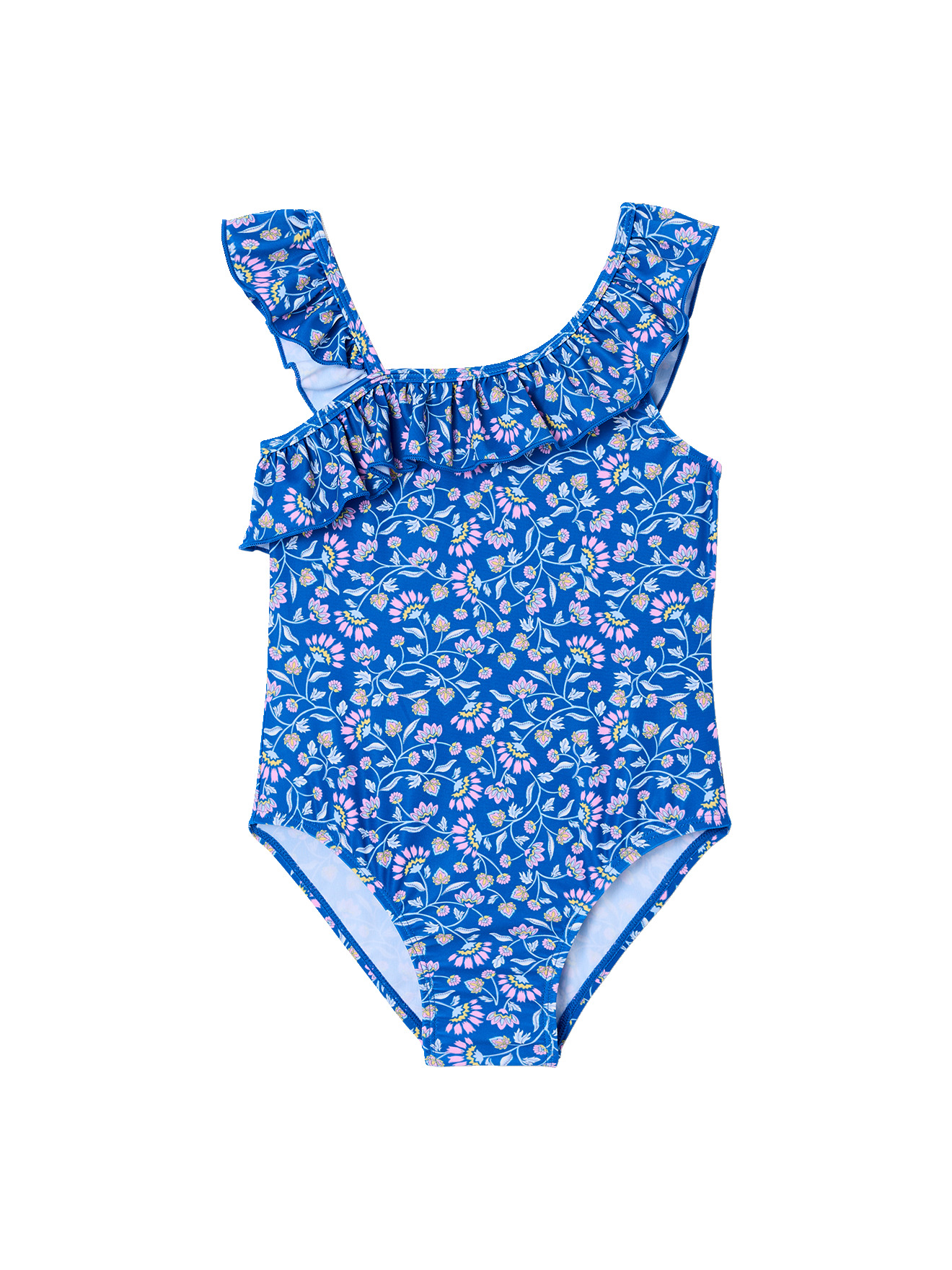 Maillot de bain à fleurs 1 pièce, VERTBAUDET