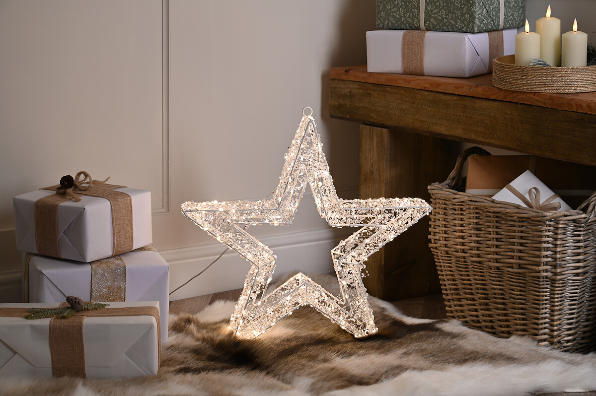 50cm Warm White LED Light Star, SO'HOME