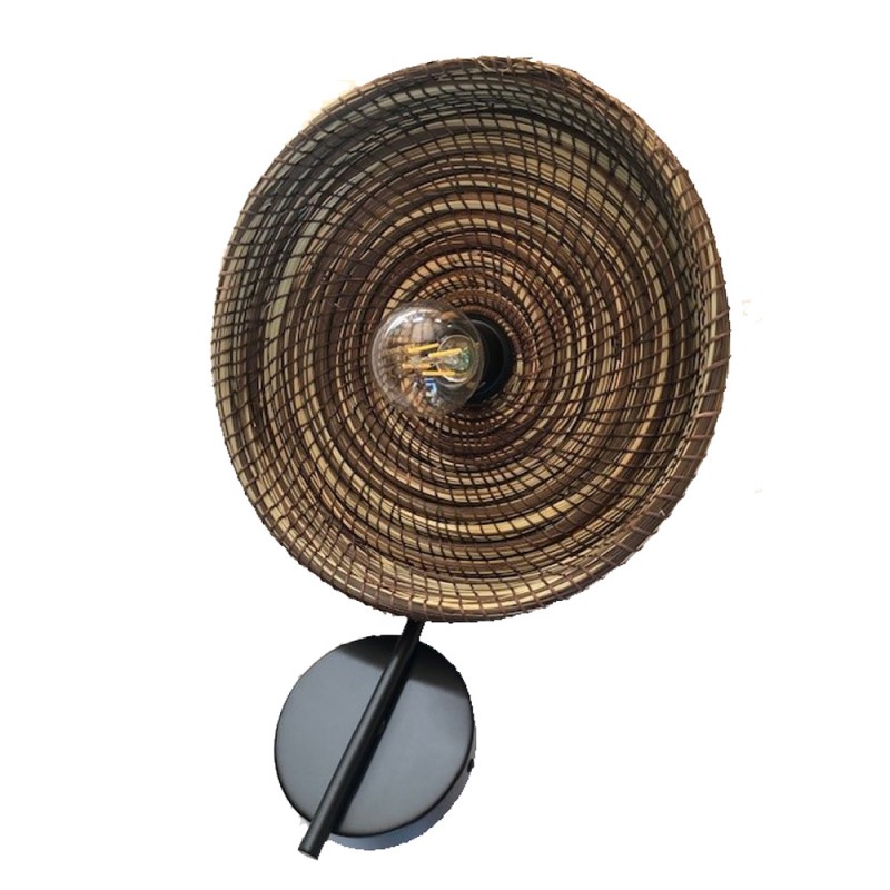 Applique Hayara Alfa Tressé Naturel Et Marron, MILLUMINE