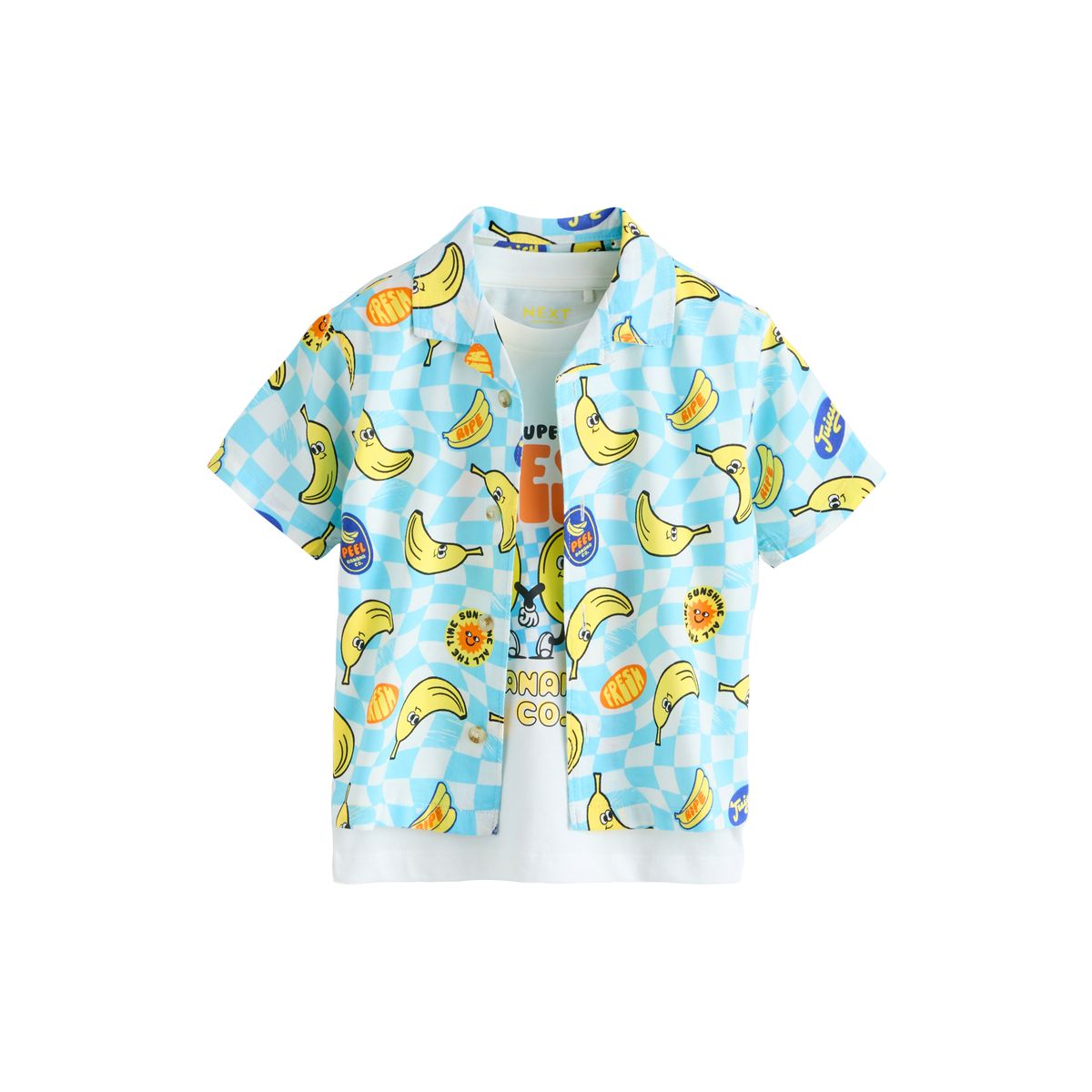 T-shirt et chemise imprimée à manches courtes, NEXT