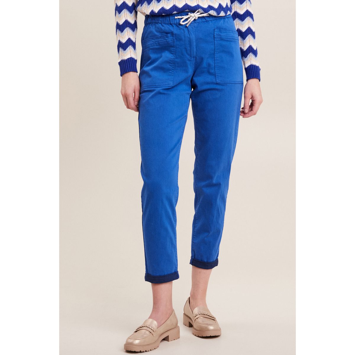 Pantalon bleu canard femme La Redoute