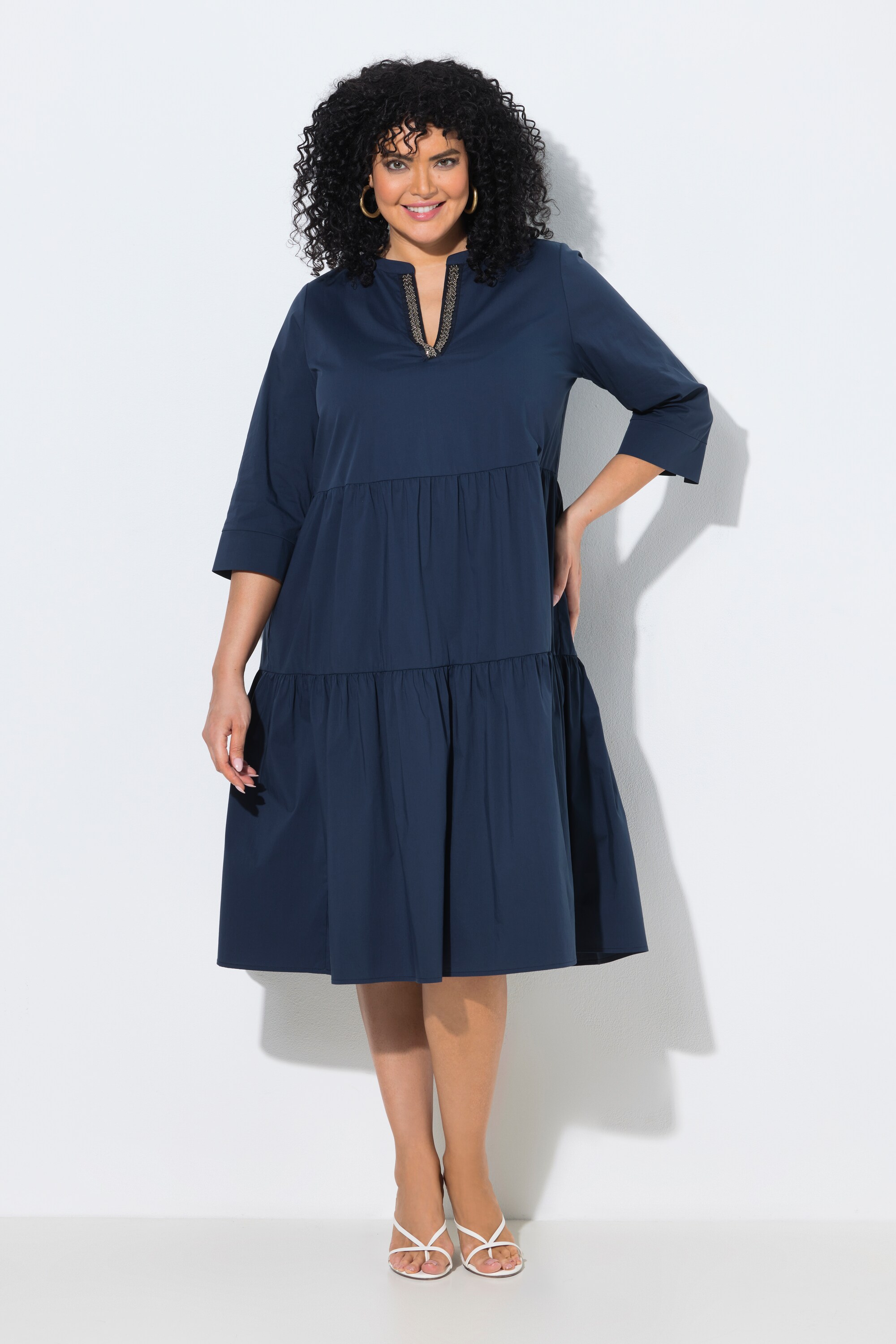Robe midi à volants, ULLA POPKEN