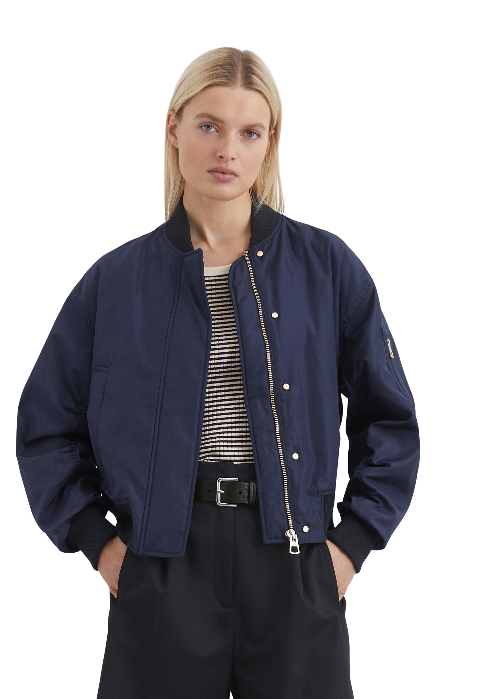 Blouson Aviator régulier en mini-canvas recyclé, MARC O'POLO
