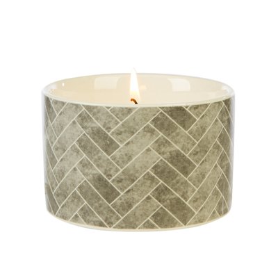 Fired Earth Medium Ceramic Earl Grey and Vetivert Candle WAX LYRICAL