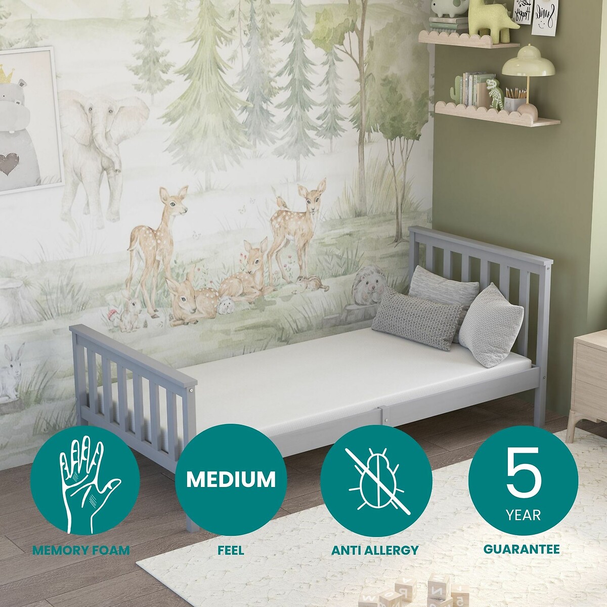 Memory Foam Mattress For Kids Beds & Childrens Bunk Beds, ASPIRE