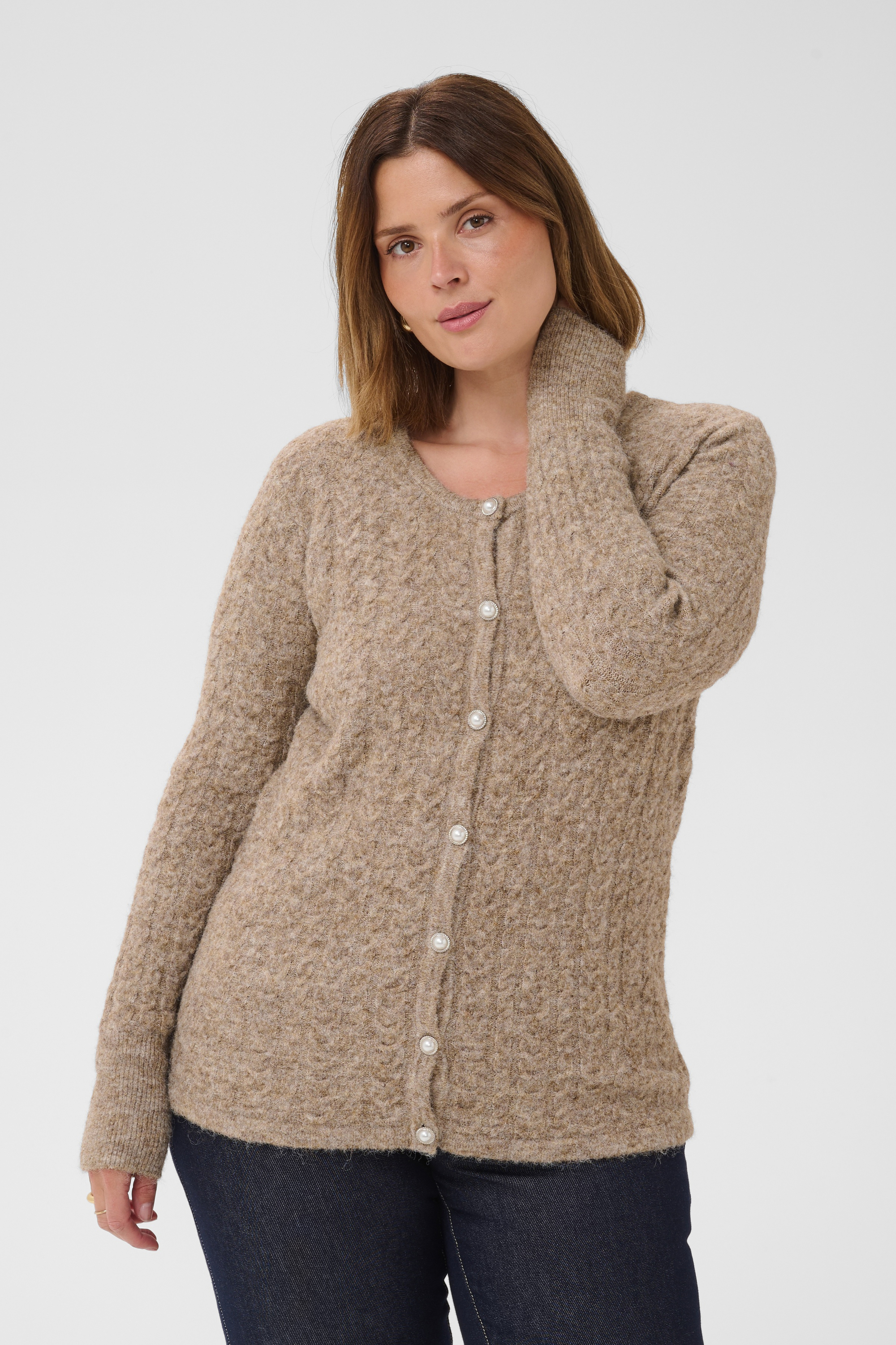 Cardigan à tricot, KAFFE CURVE