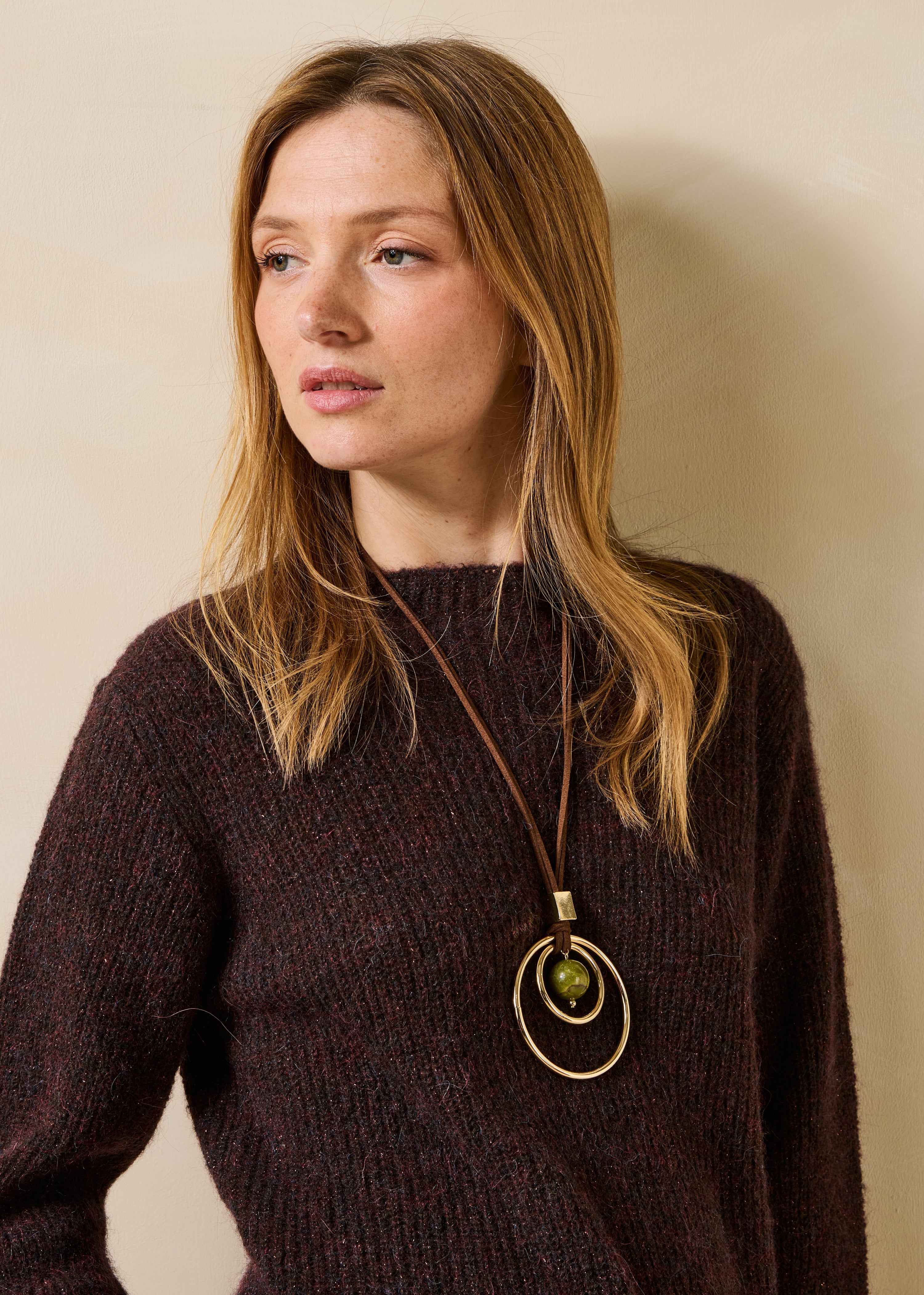 Collier sautoir multianneau, LA FEE MARABOUTEE