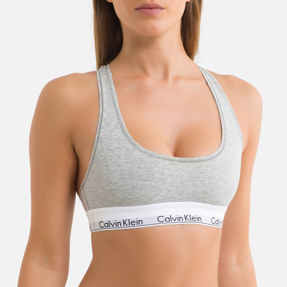 Image of Modern Cotton Bralette in Cotton Mix