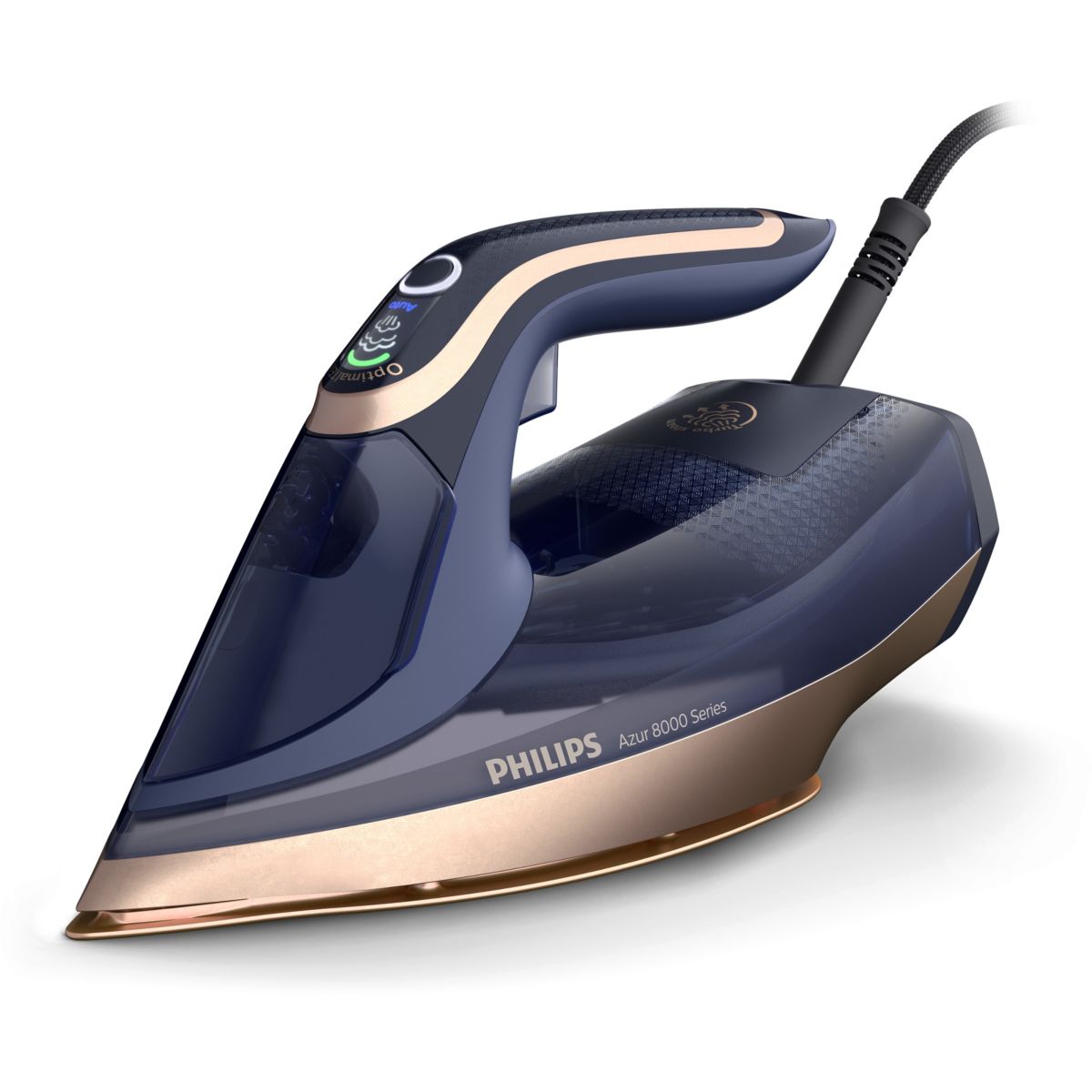 Fer à repasser DST8050/20 fer à vapeur Série 8000 Bleu foncé/doré, 3000W, PHILIPS