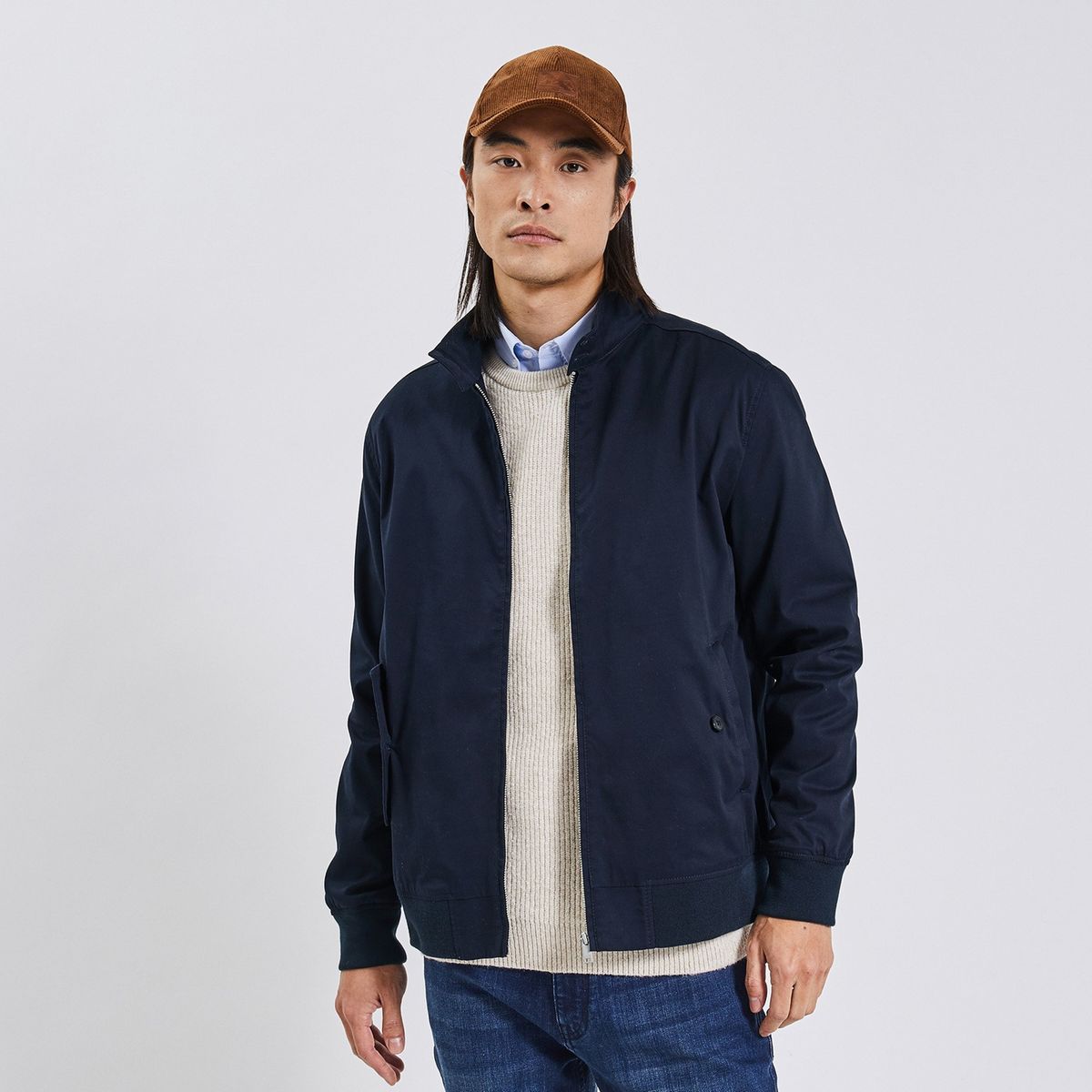 Blouson Coton Col Montant