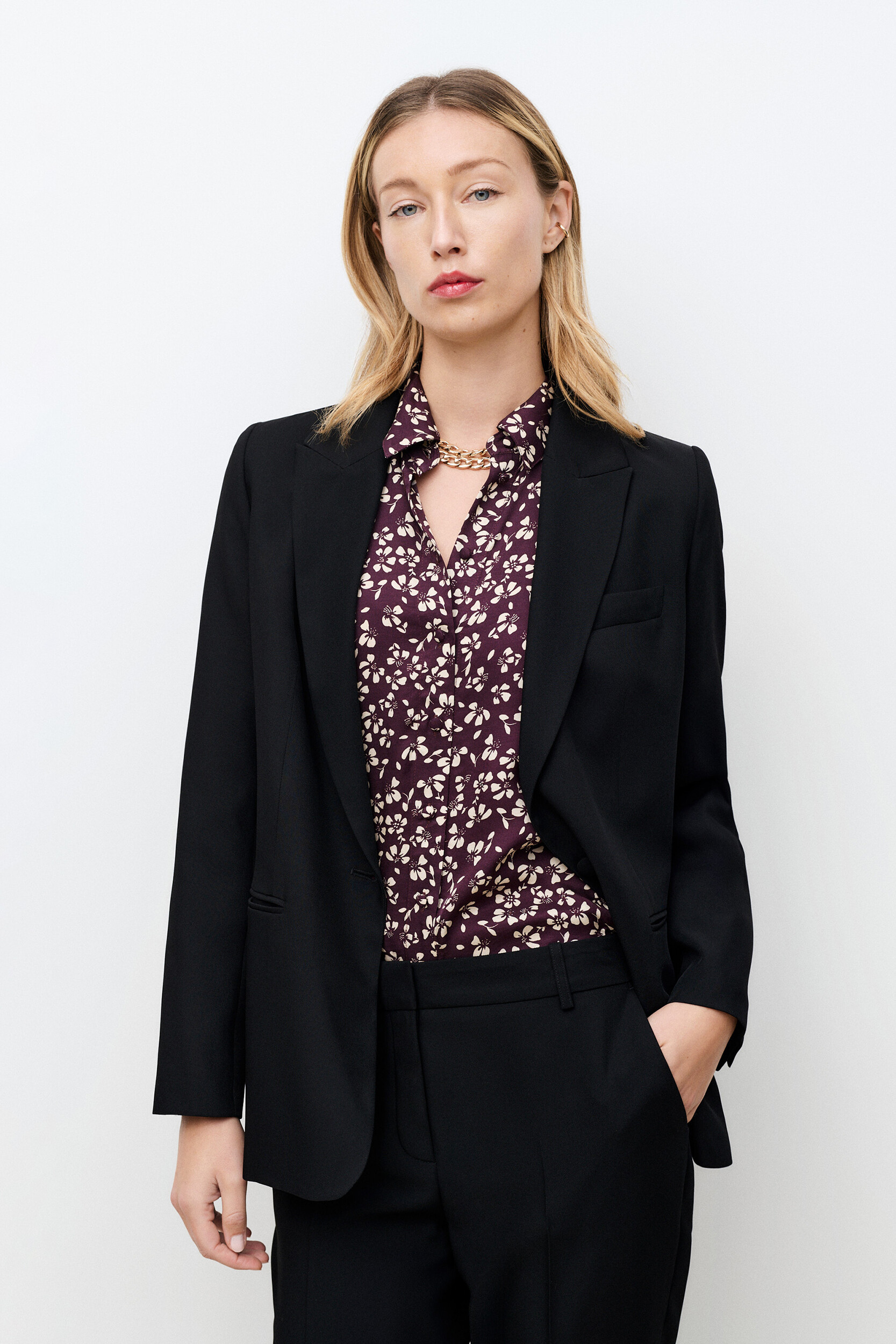 Veste droite à col VPAULE, CAROLL