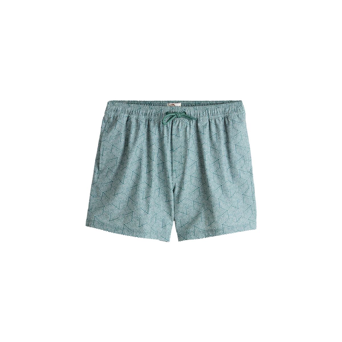 Short de bain géométrique avec lin 5 pouces, NEXT