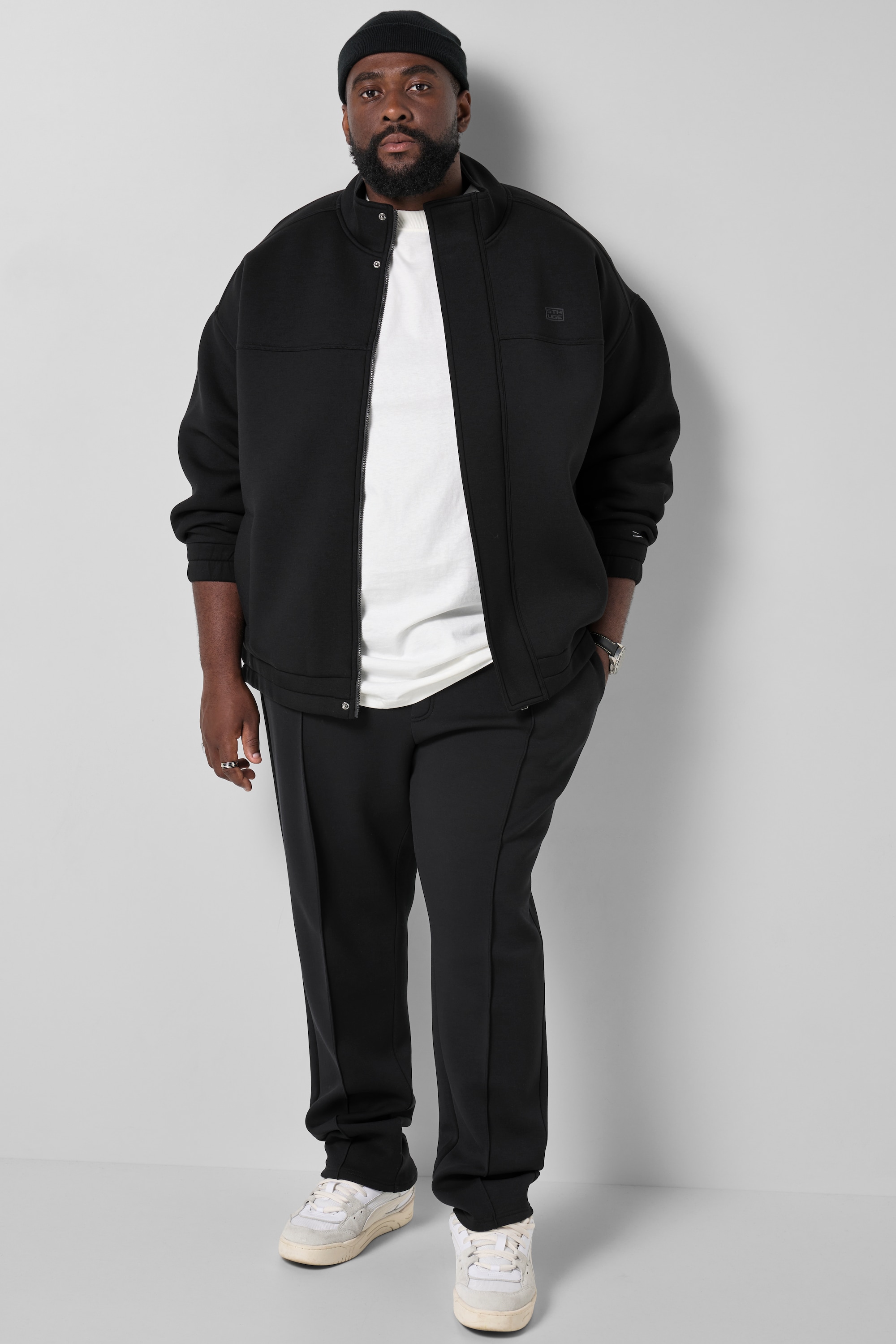 Veste en tissu Scuba, coupe oversize, STHUGE
