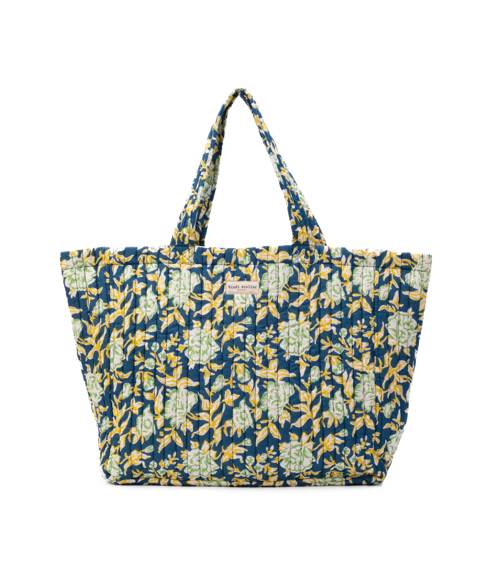 Sac cabas en coton - Bouquet du matin Eucalyptus, BINDI ATELIER