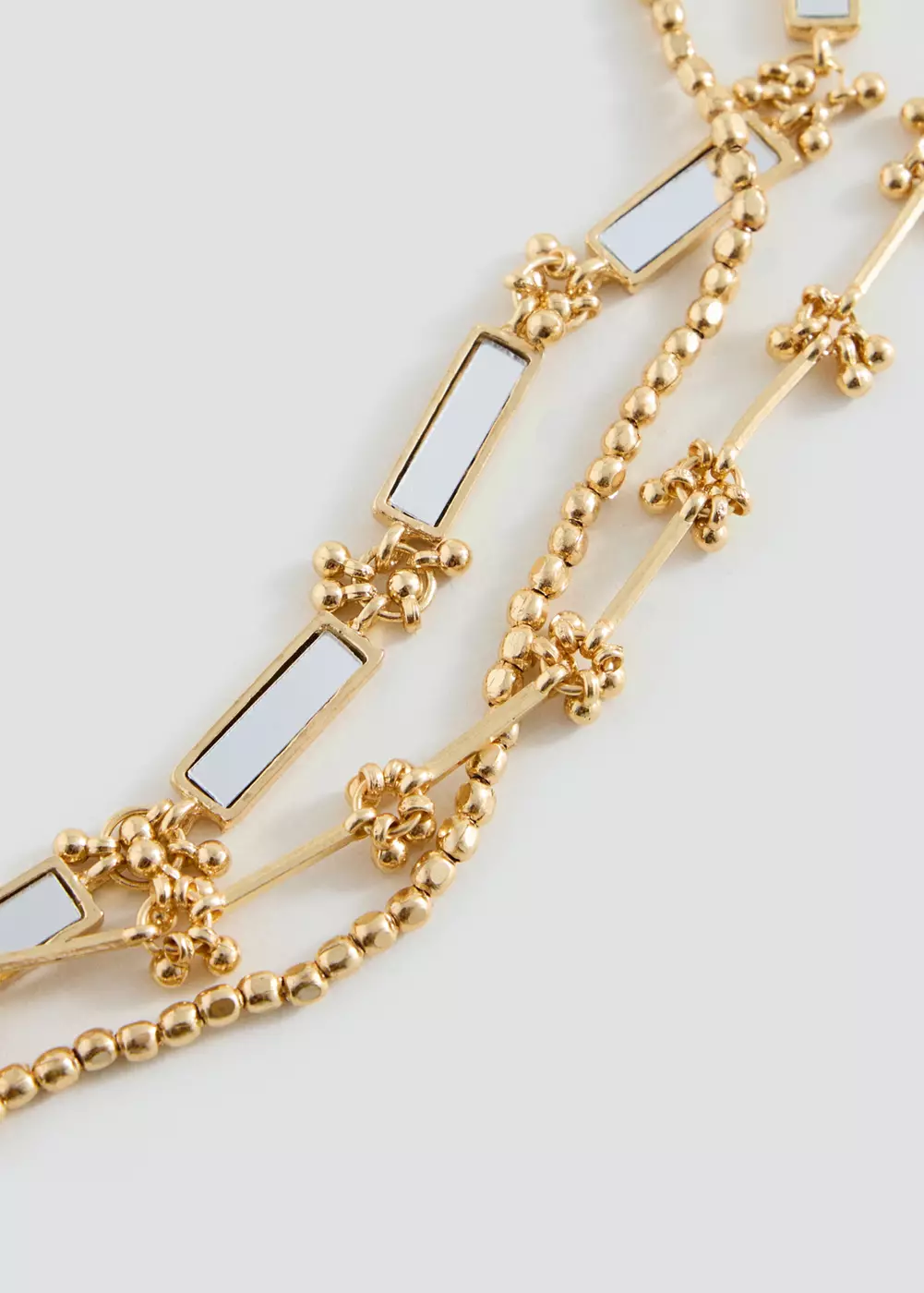 Collier combiné miroirs, MANGO TEEN