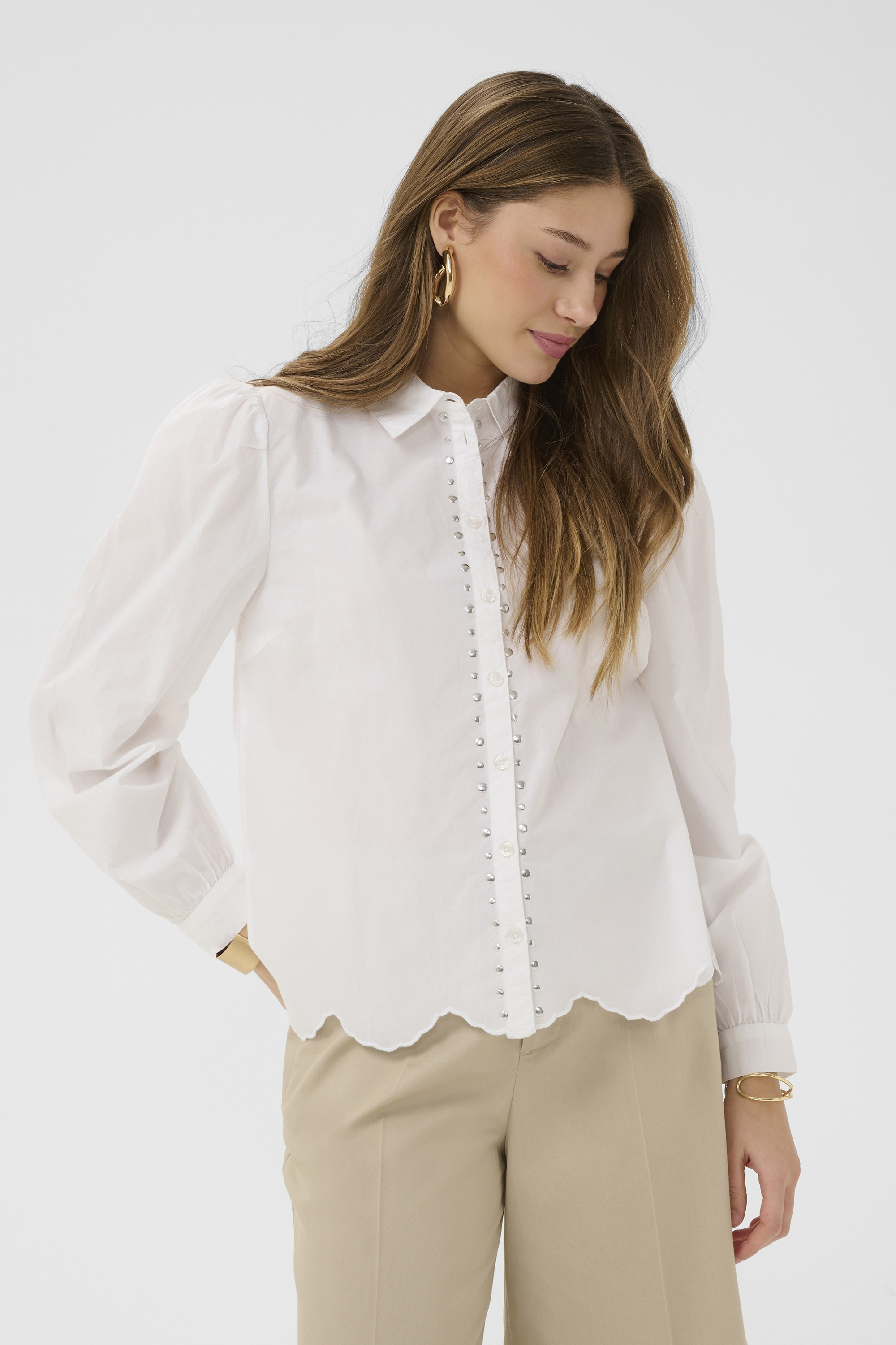 Chemise à manches longues, CREAM