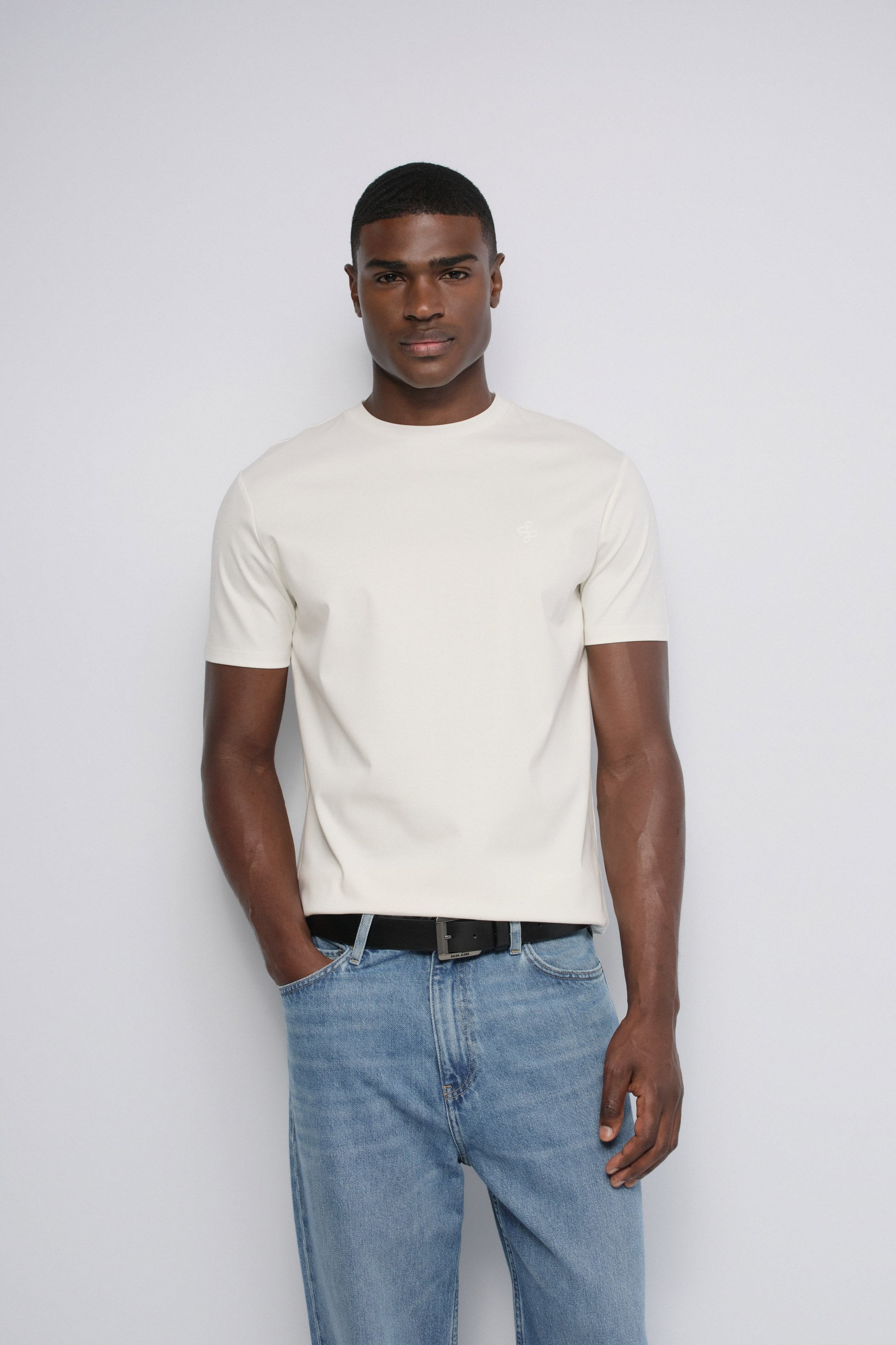 T-SHIRT AVEC BRANDING, SALSA JEANS
