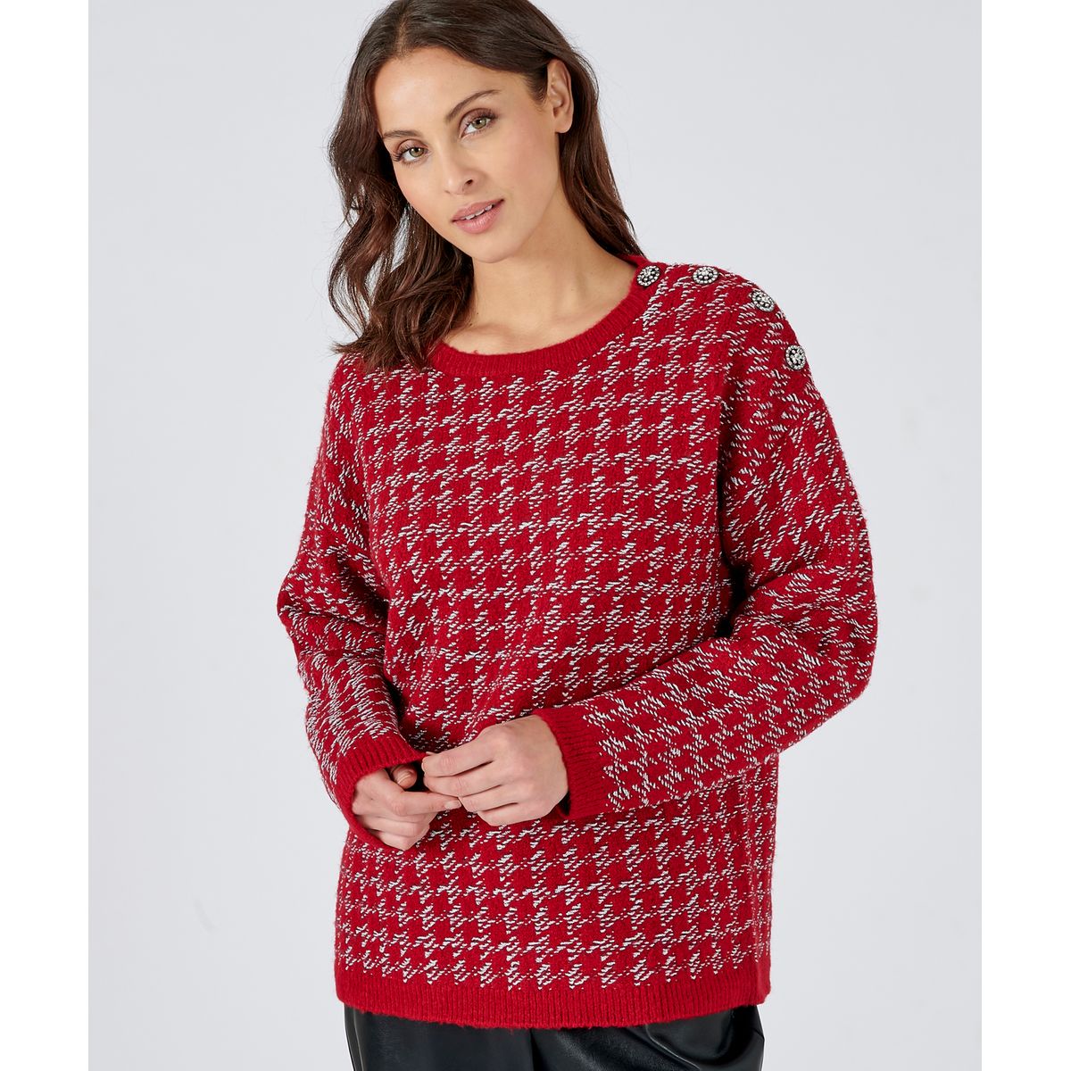 Pull maille best sale jacquard femme