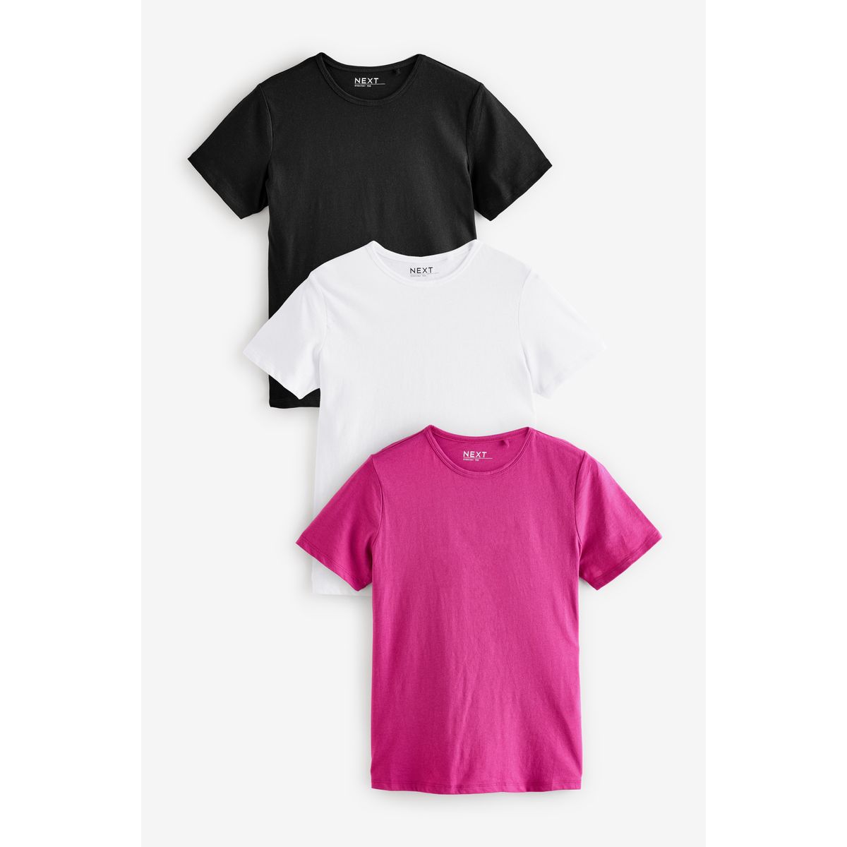 T-shirt ras de cou manches courtes, NEXT