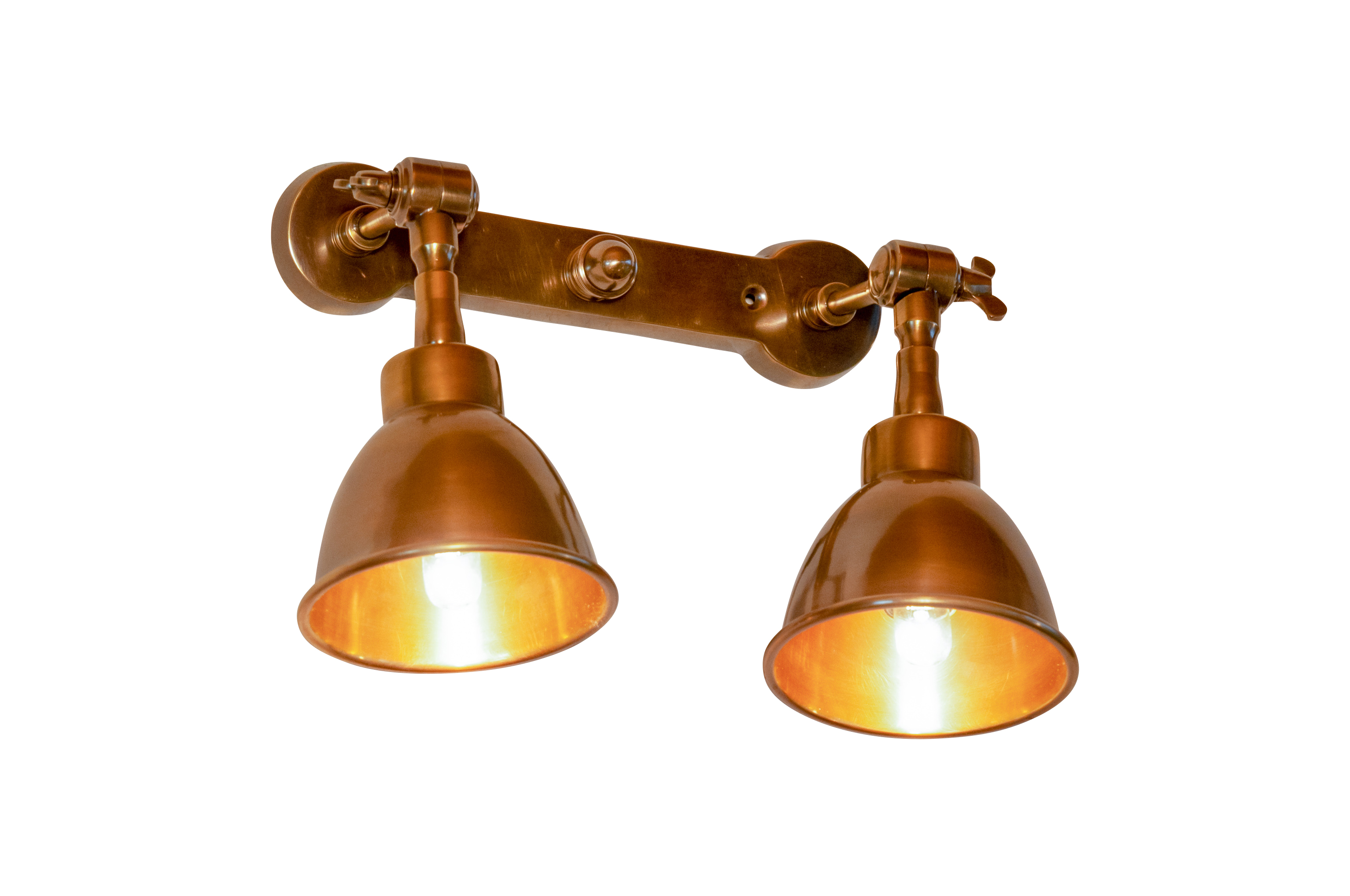 Double applique en laiton vieilli BISTROT, PRODUIT INTERIEUR BRUT